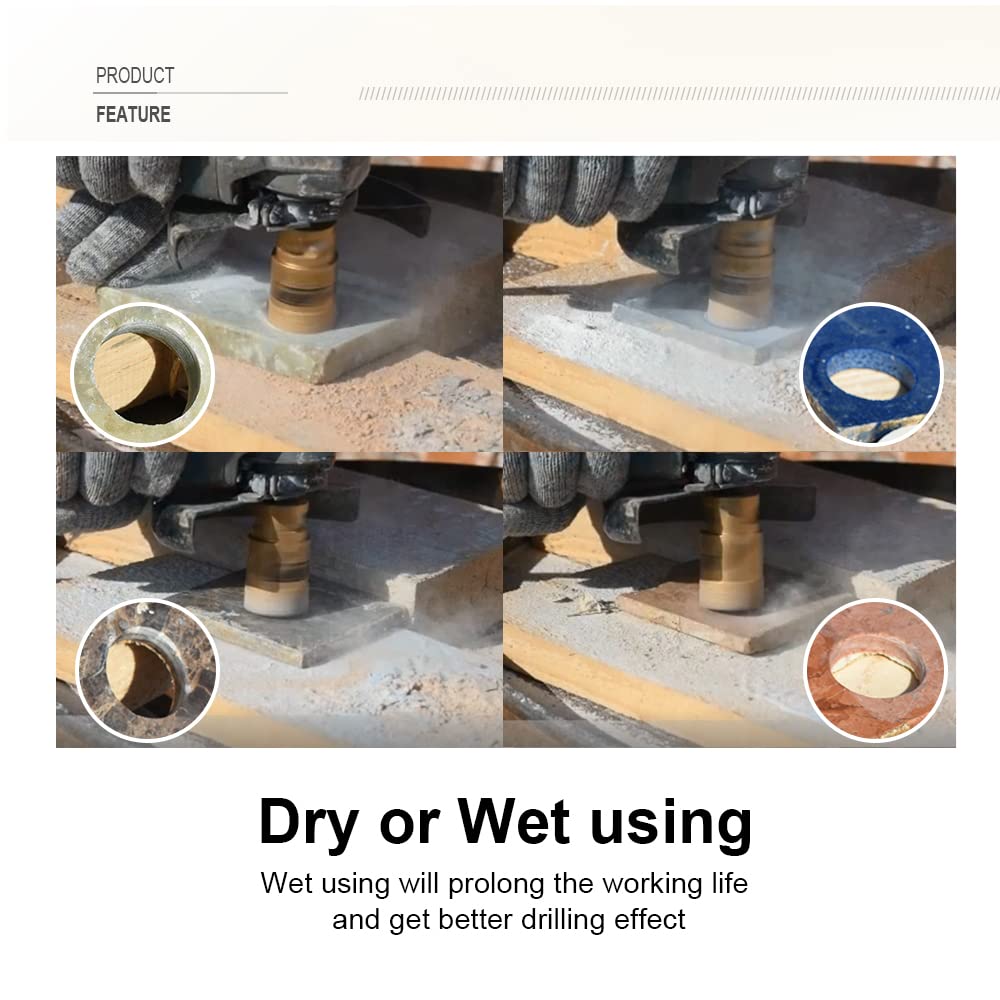 Shdiatool Punta per Trapano Diamantata 110mm M14 - immagine 4