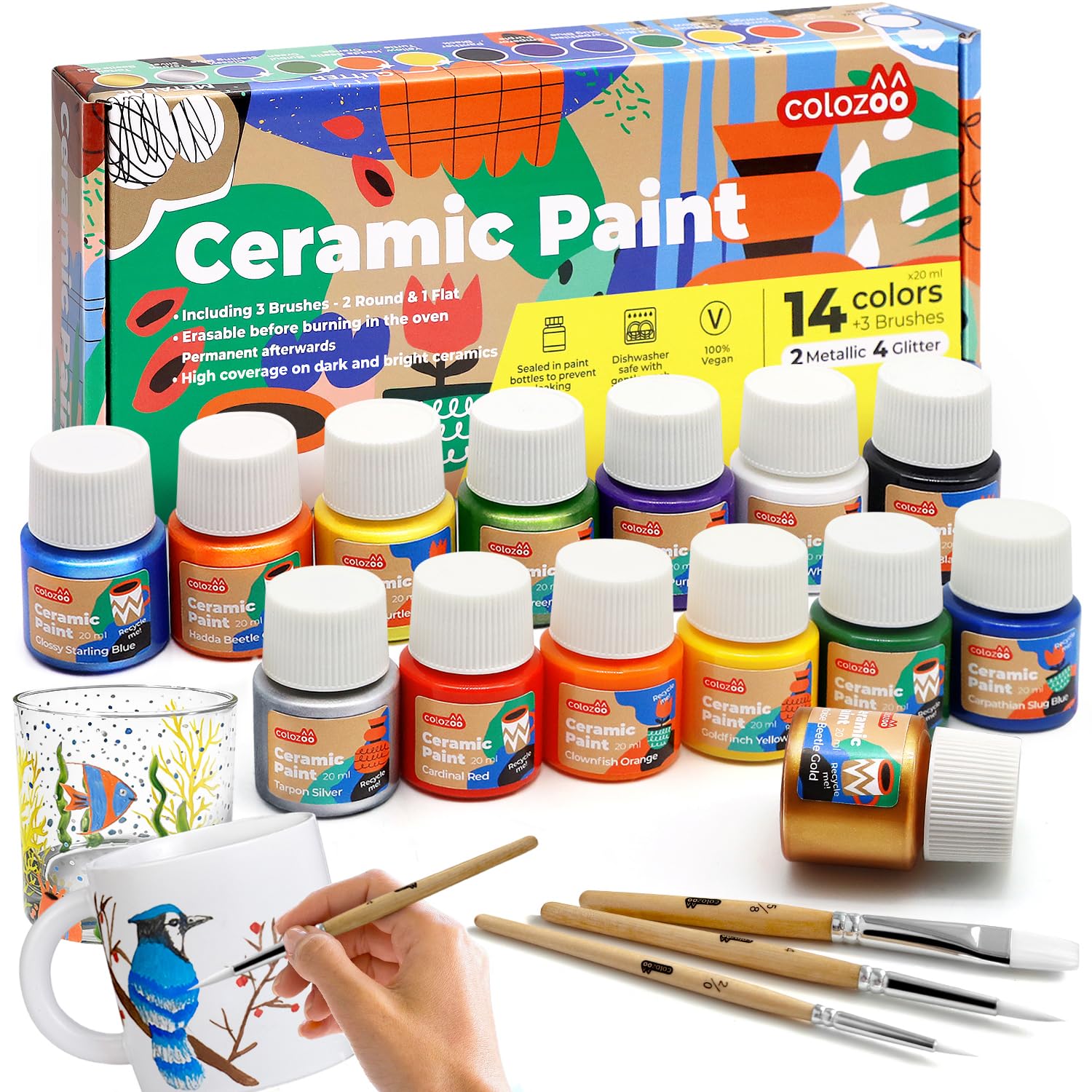 Vernice per Vetro e Porcellana Lavabile in Lavastoviglie