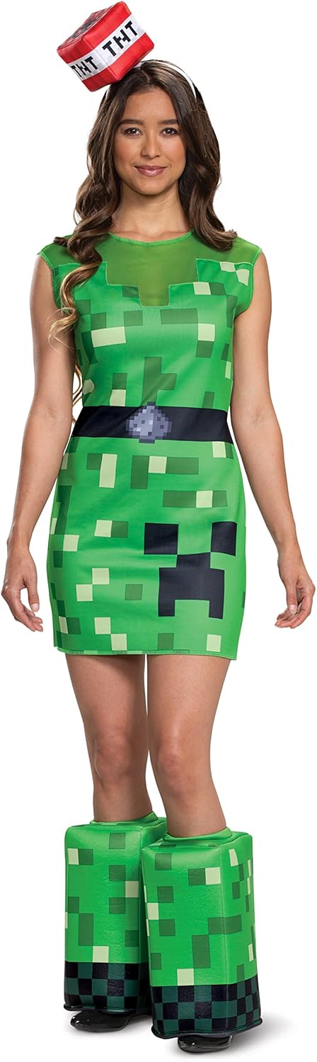 Disguise Costume da Creeper classico da donna per adulti - immagine 1