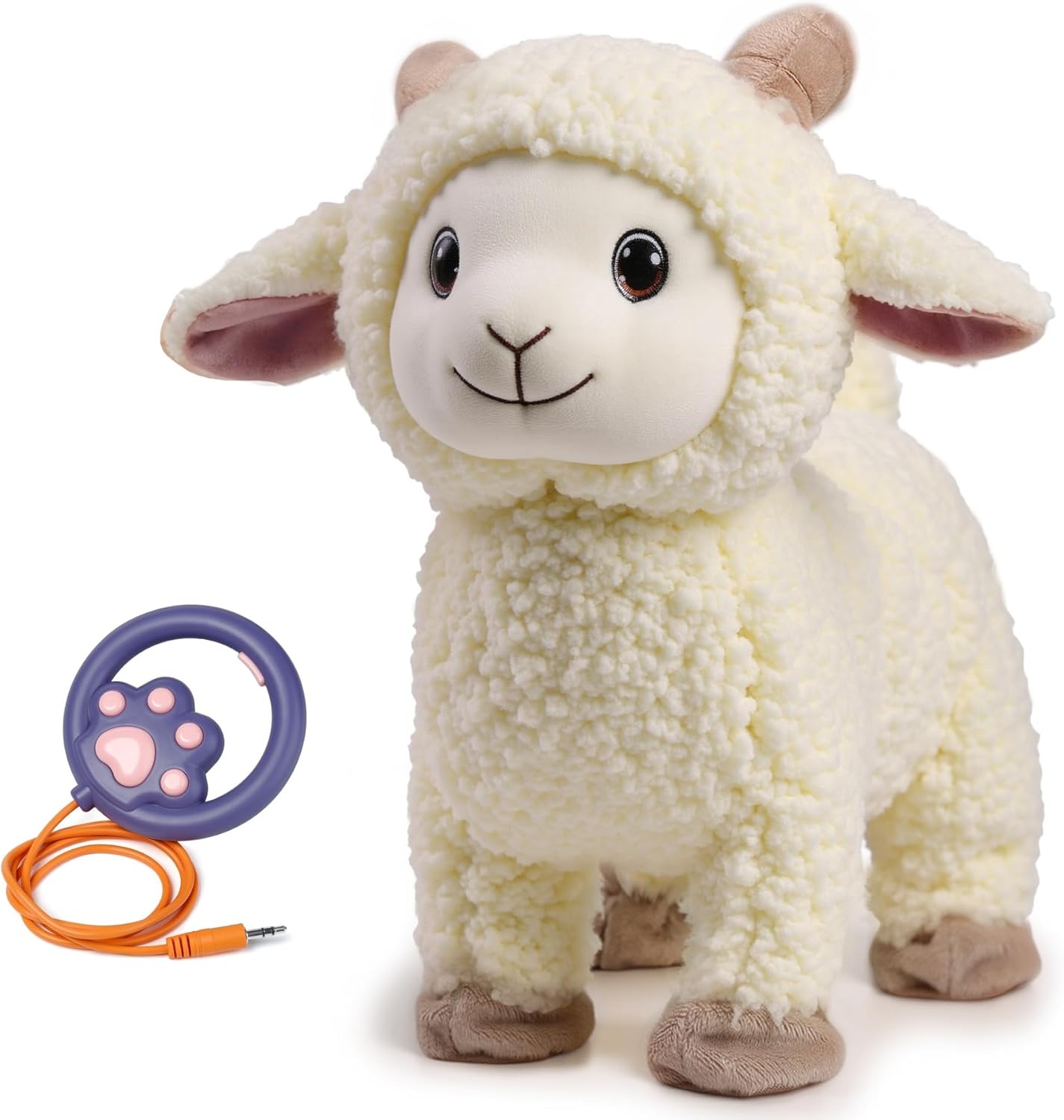 Pecora di Peluche Interattiva con Telecomando Guinzaglio - immagine 1