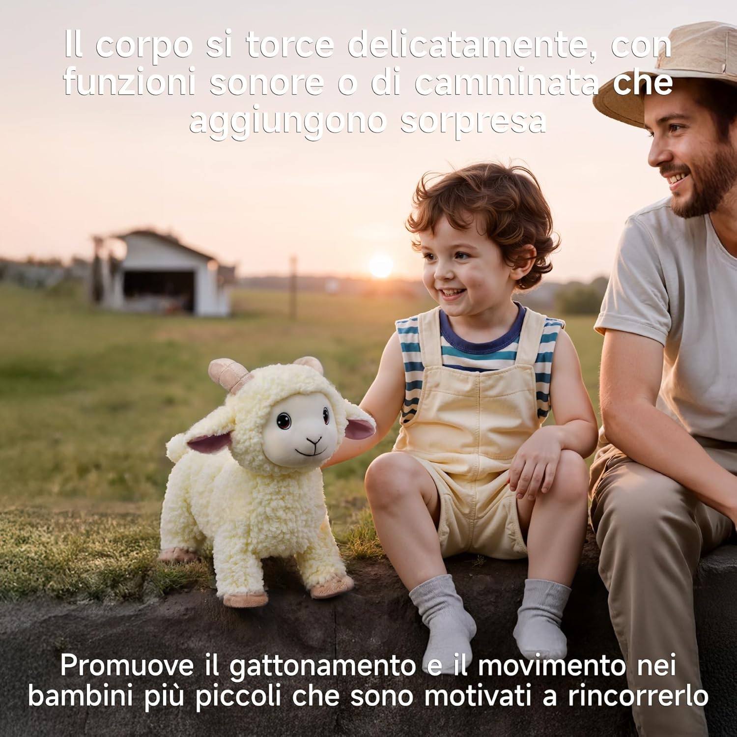 Pecora di Peluche Interattiva con Telecomando Guinzaglio - immagine 5