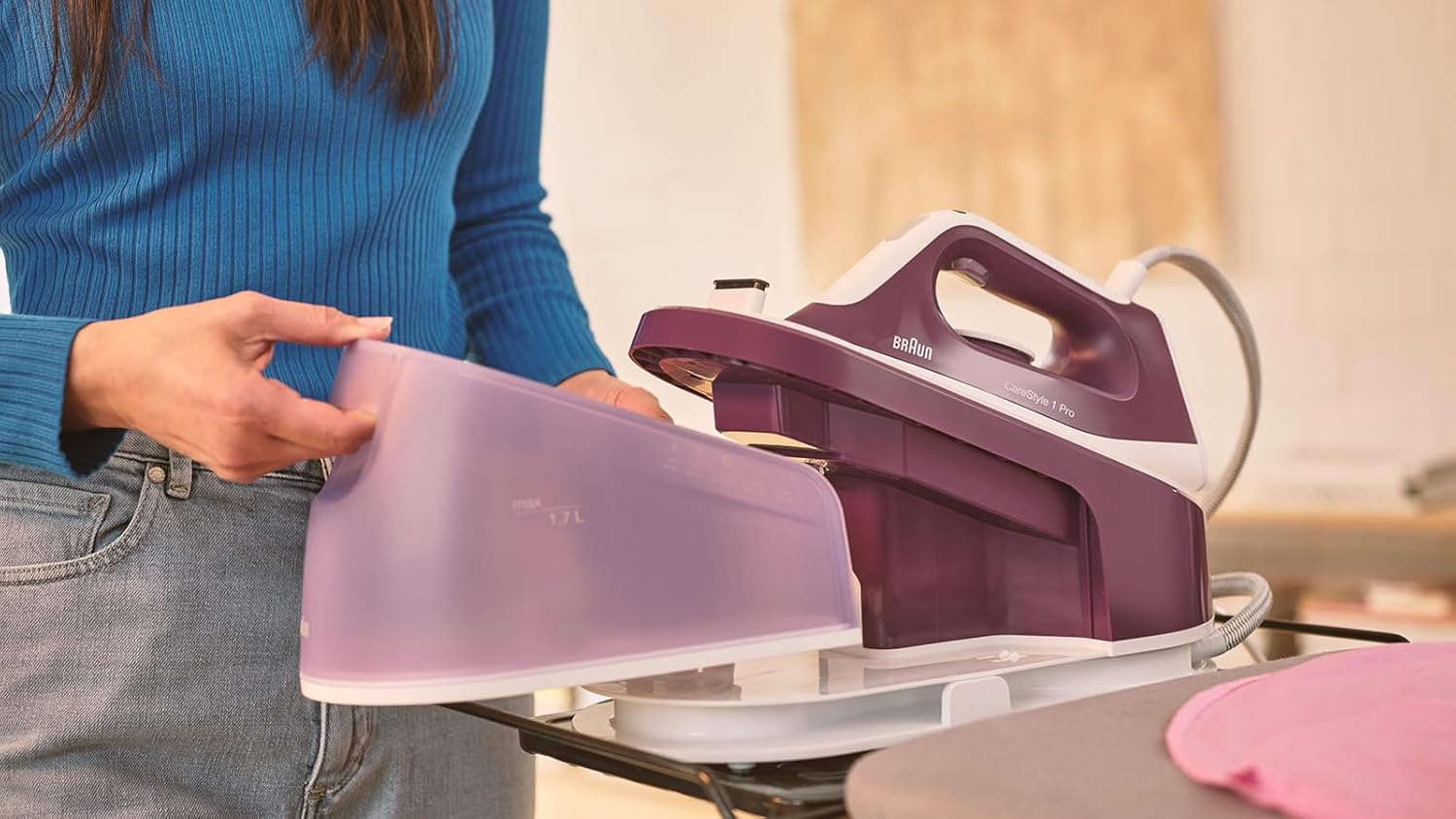 Braun CareStyle 1 Pro IS1514 VI - Ferro a Vapore 2200W, Viola - immagine 5