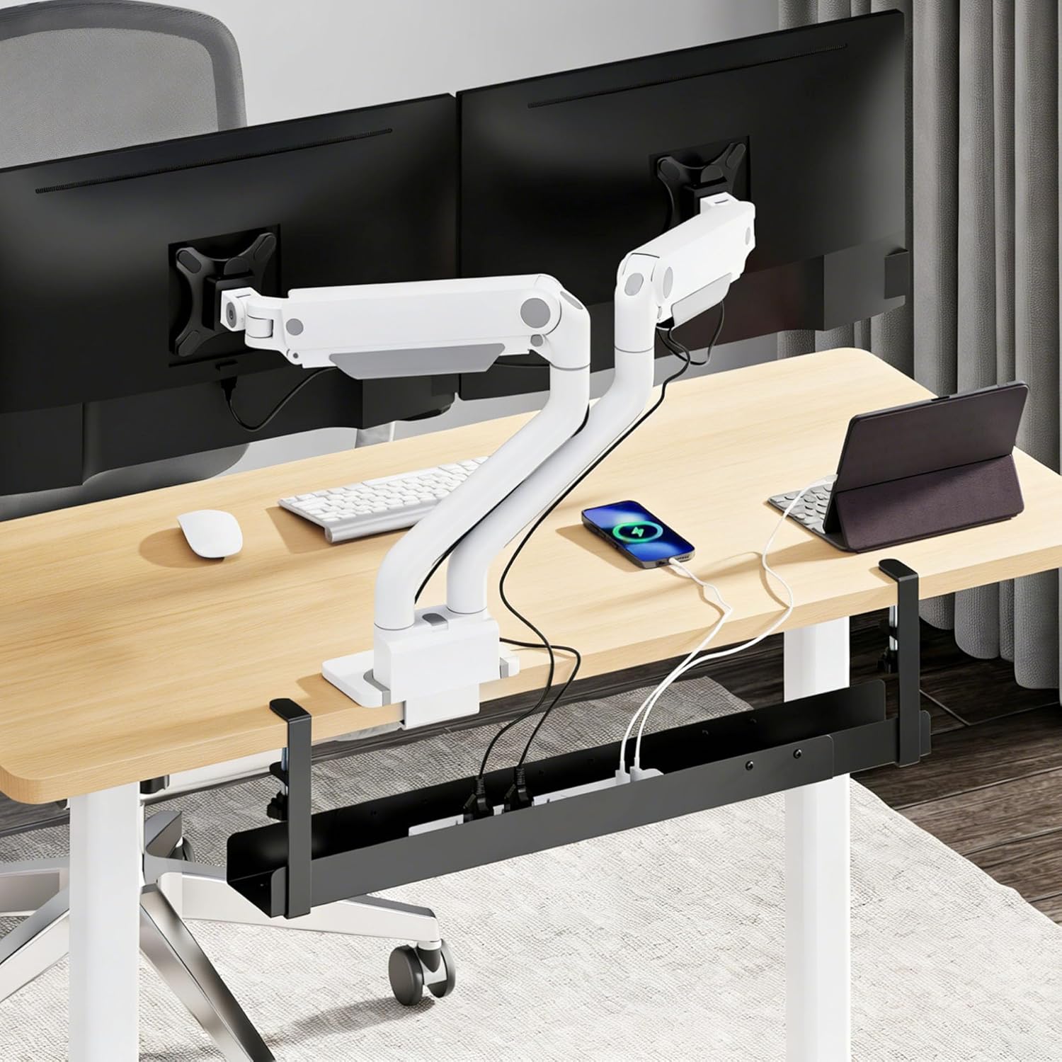 Mimoke Canalina per Cavi da Scrivania, Nera - immagine 5