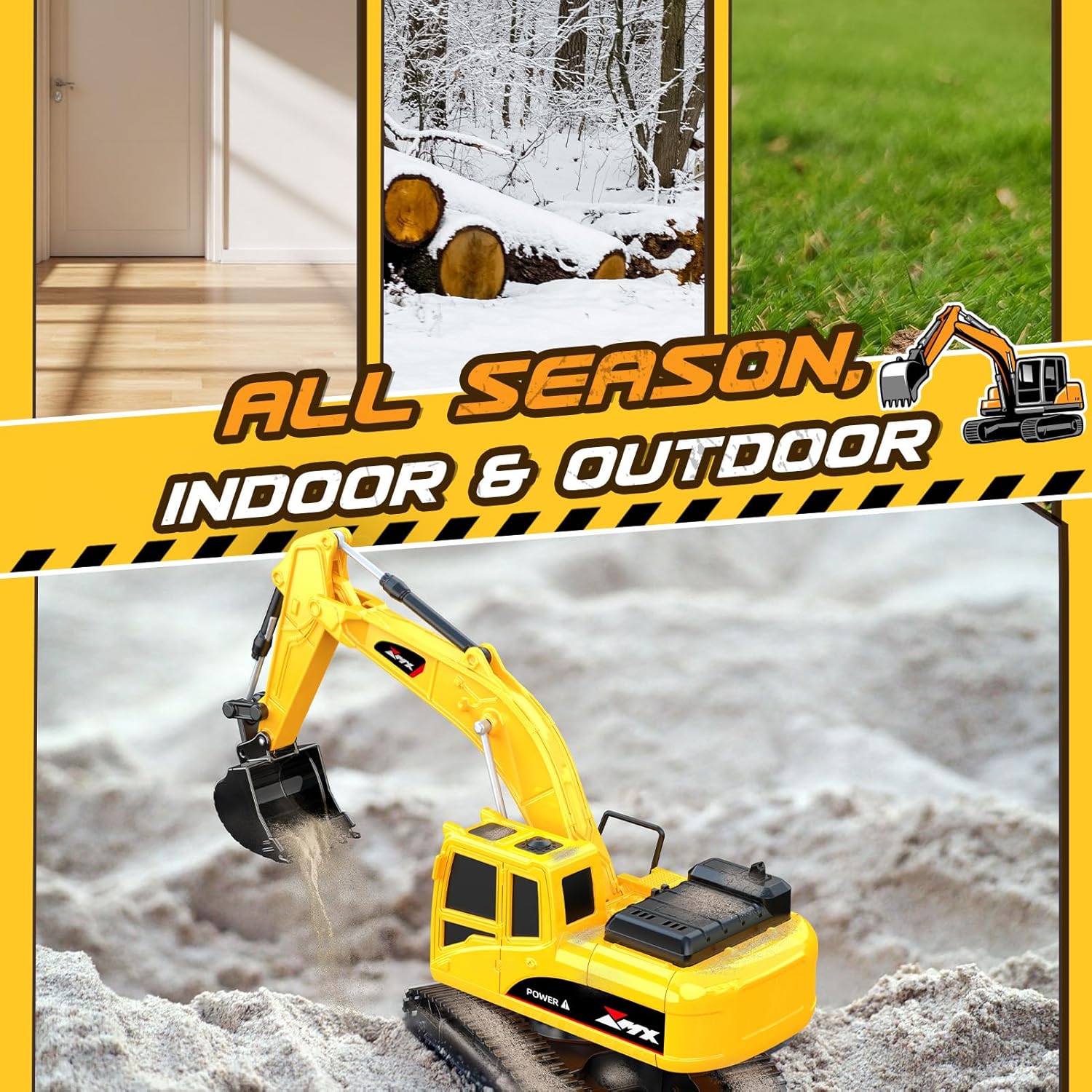 HappyGoLucky Escavatore Telecomandato 1:24 per Bambini - immagine 5