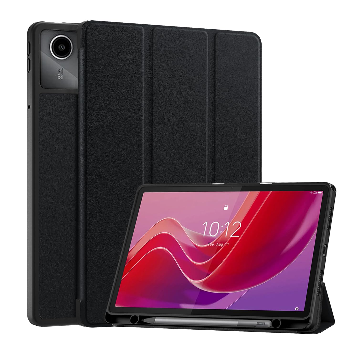 Cover Ultra Sottile Intelligente per Lenovo Tab M11, Nero