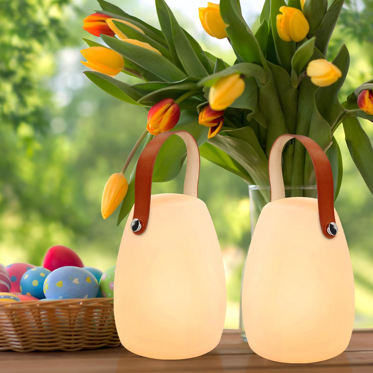 MALUX Lampada da Tavolo LED con Telecomando (2pz)