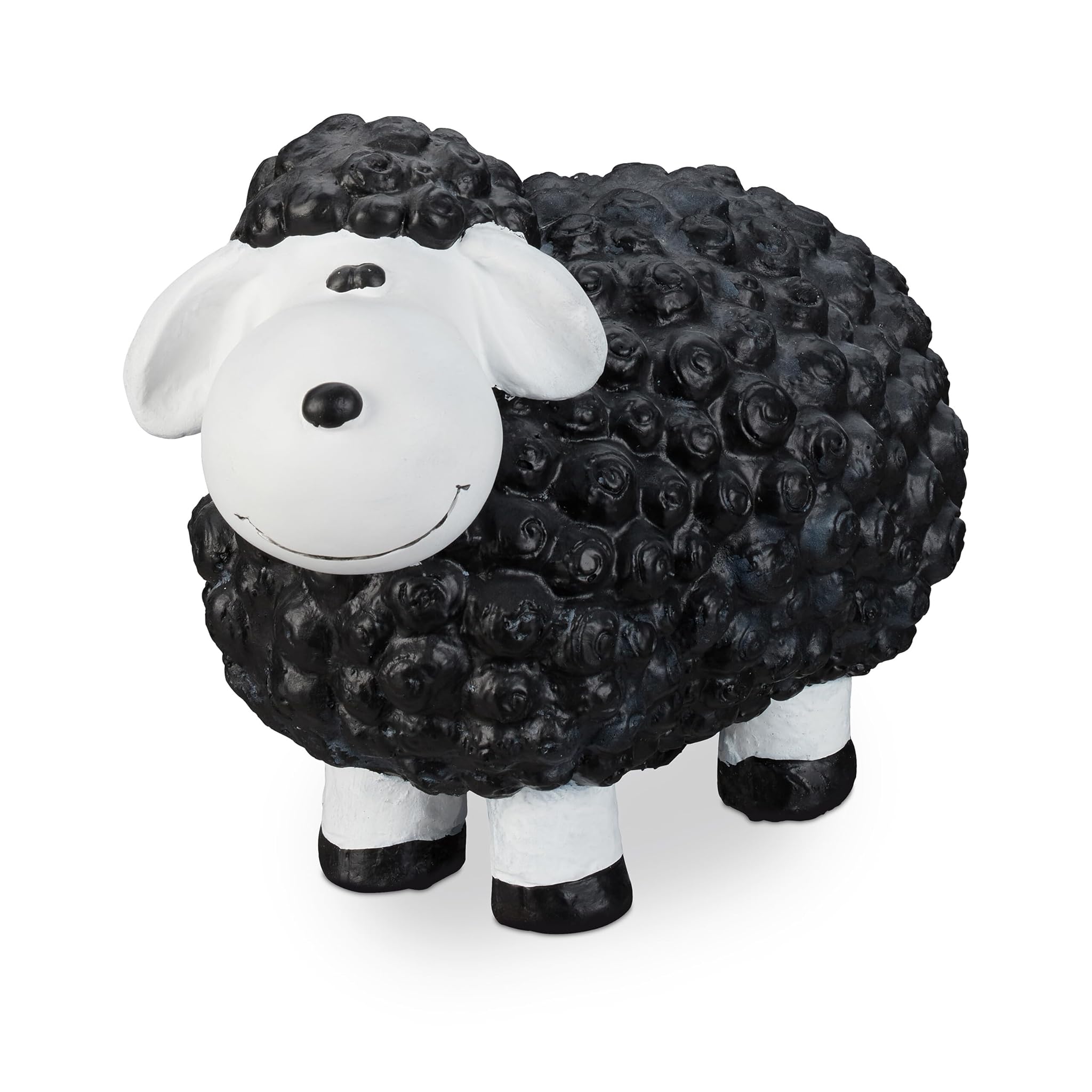 Relaxdays Pecorella Deco da Giardino in Ceramica