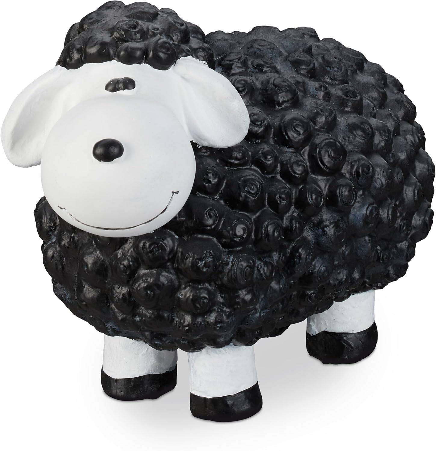 Relaxdays Pecorella Deco da Giardino in Ceramica - immagine 1