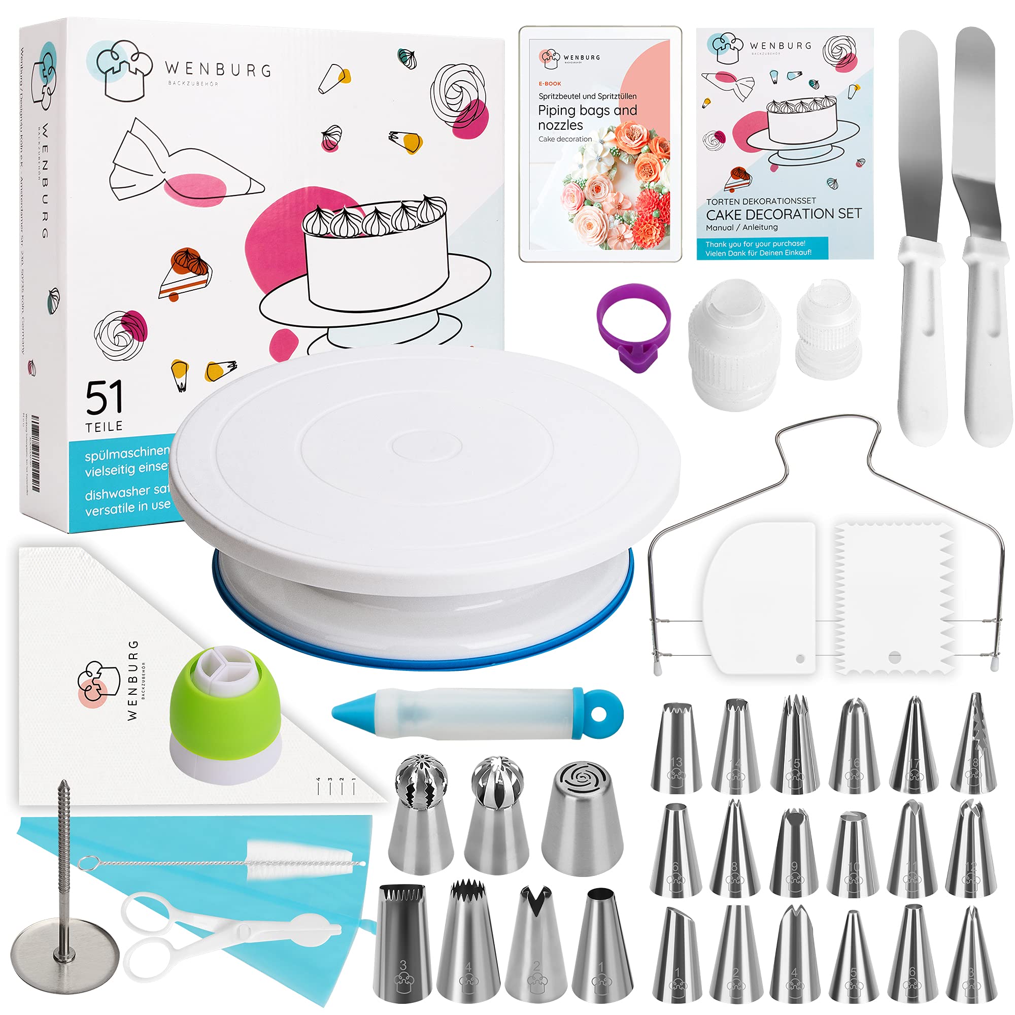 Wenburg Accessori per Torta - Kit Pasticceria Professionale