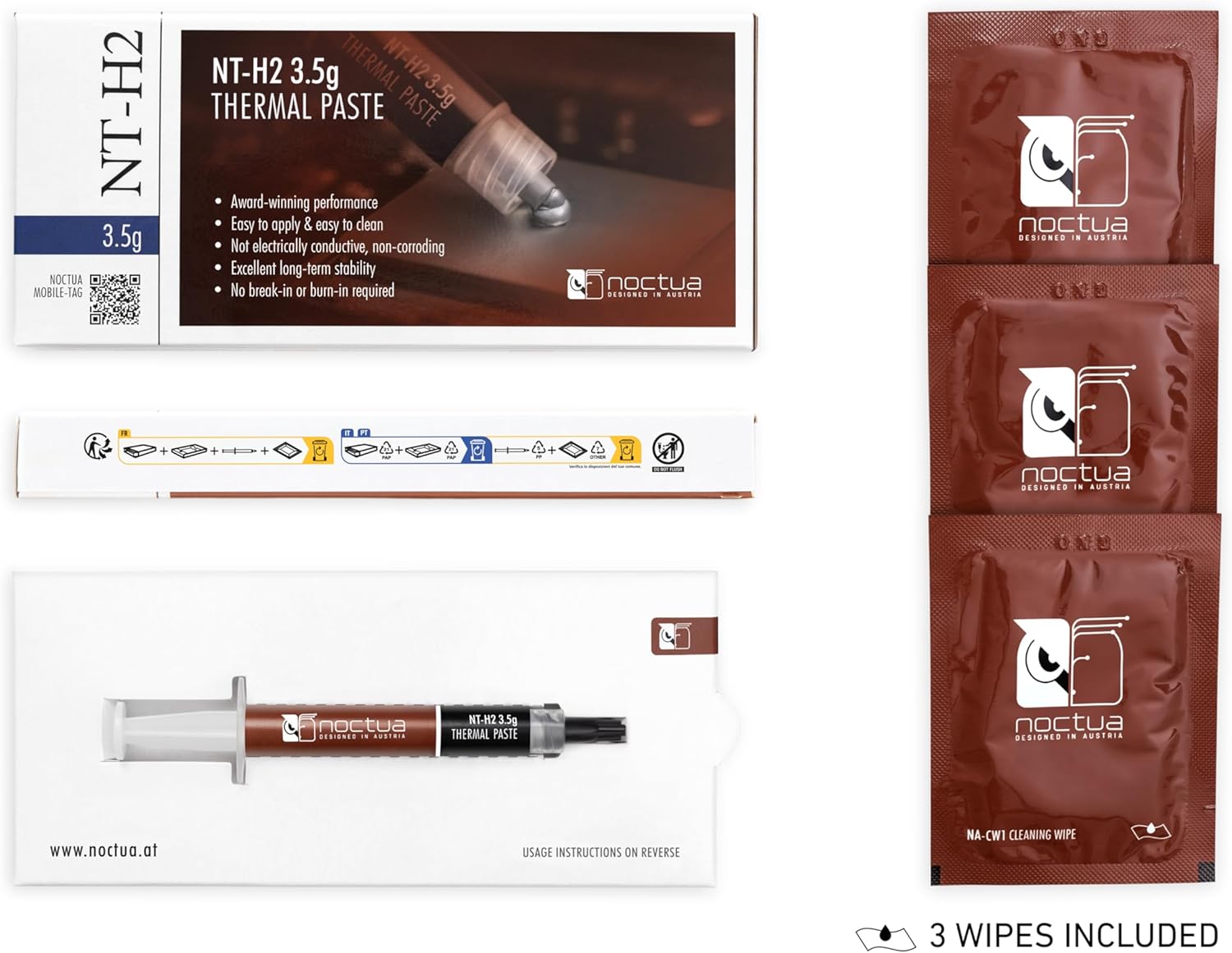 Noctua NT-H2 3.5g - Pasta Termo Conduttiva per Computer - immagine 3
