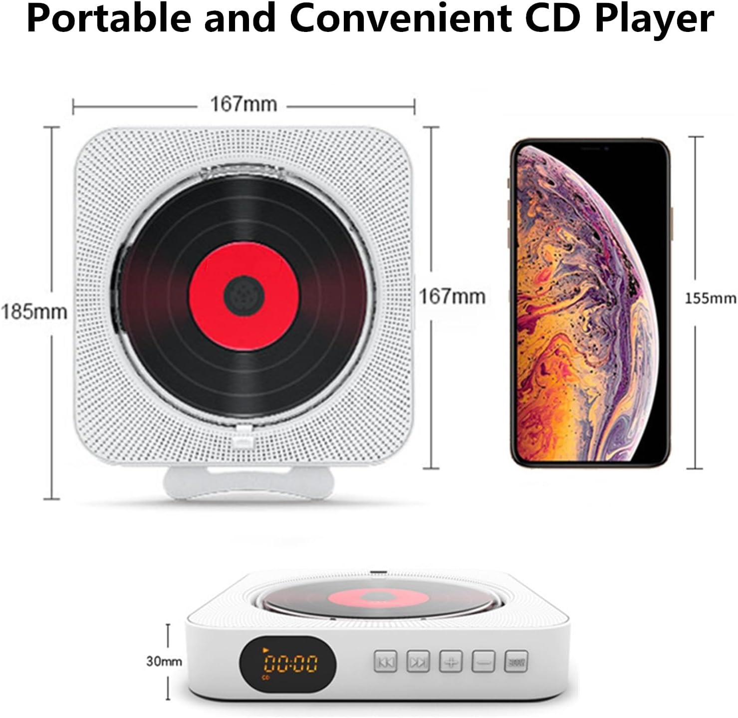 Lettore CD Musicale Bluetooth da Tavolo - immagine 6