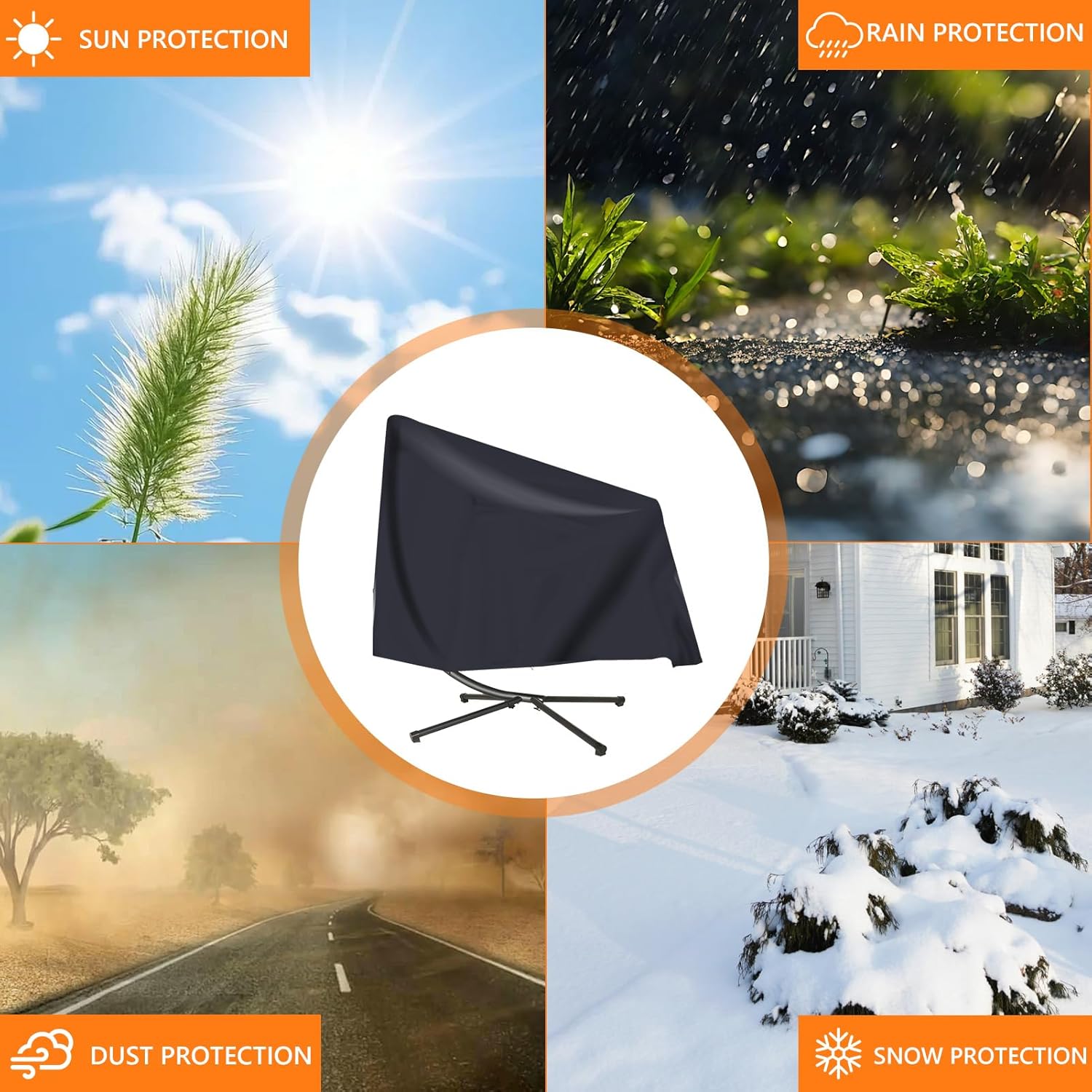 Copripoltrona Sospesa Impermeabile Oxford 420D - immagine 5