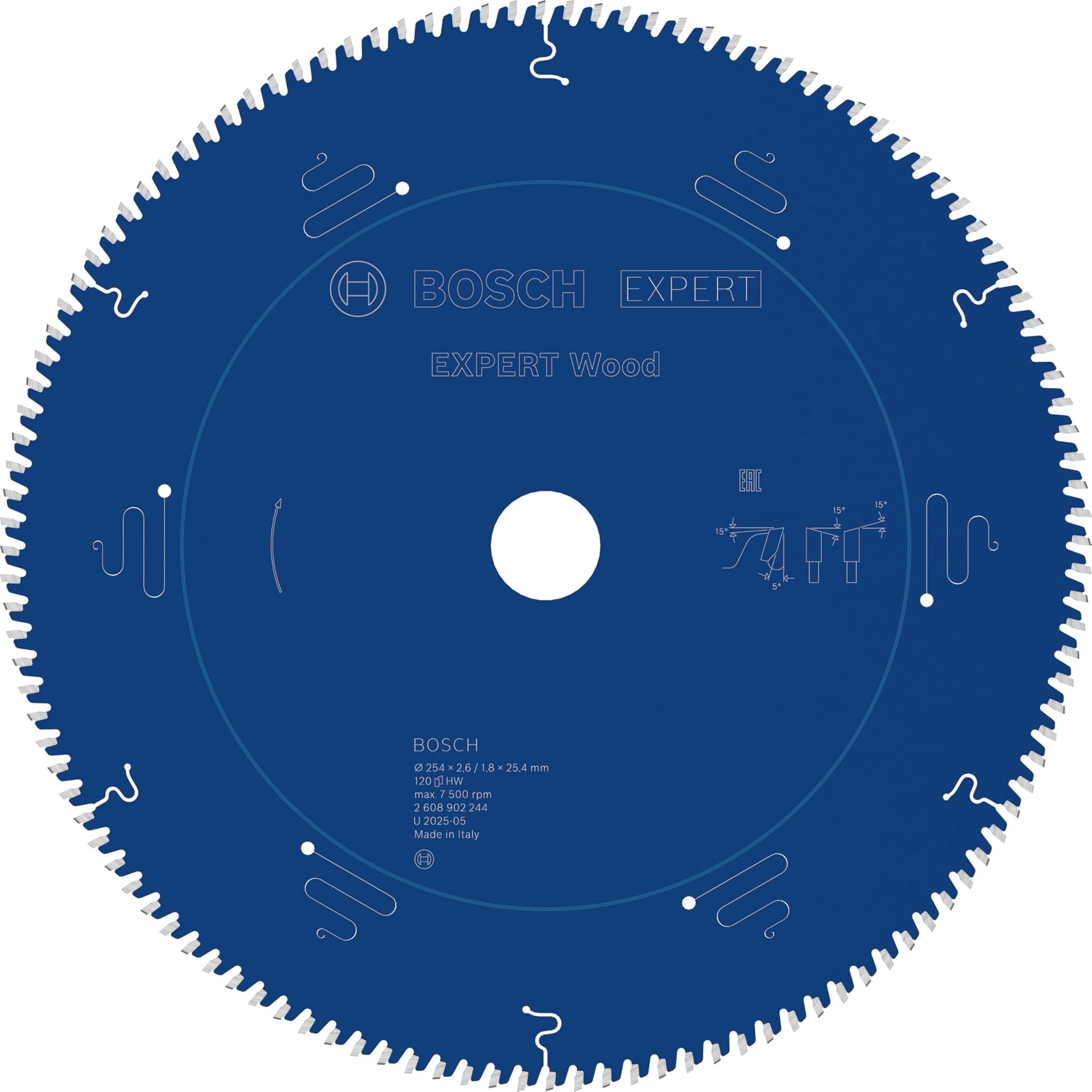 Bosch Lama Sega Circolare EXPERT per Wood Cablata