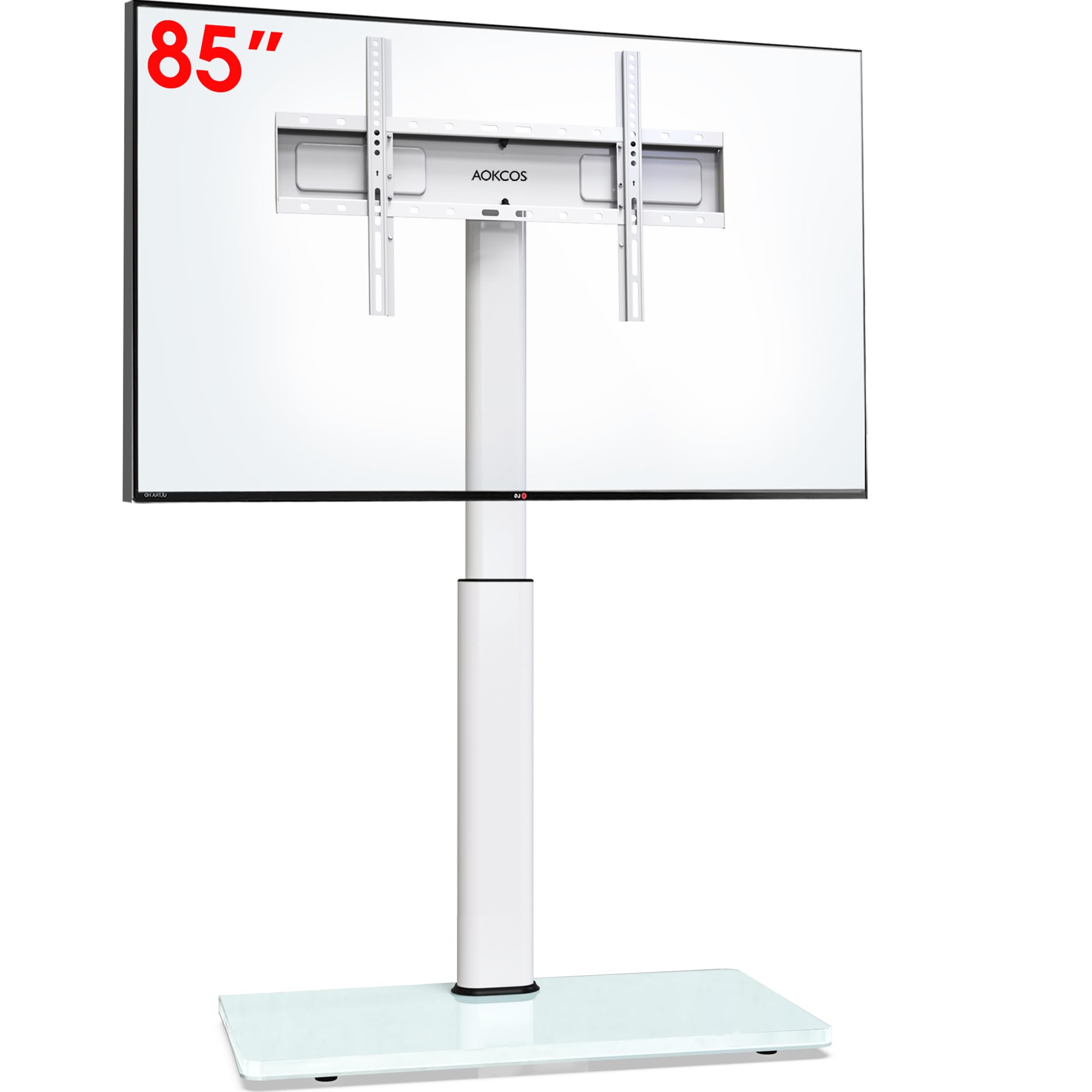 Aokcos Supporto TV da Pavimento Inclinabile 42-85 Pollici
