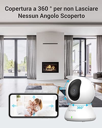 blurams Telecamera Wi-Fi Interno 2K - immagine 5