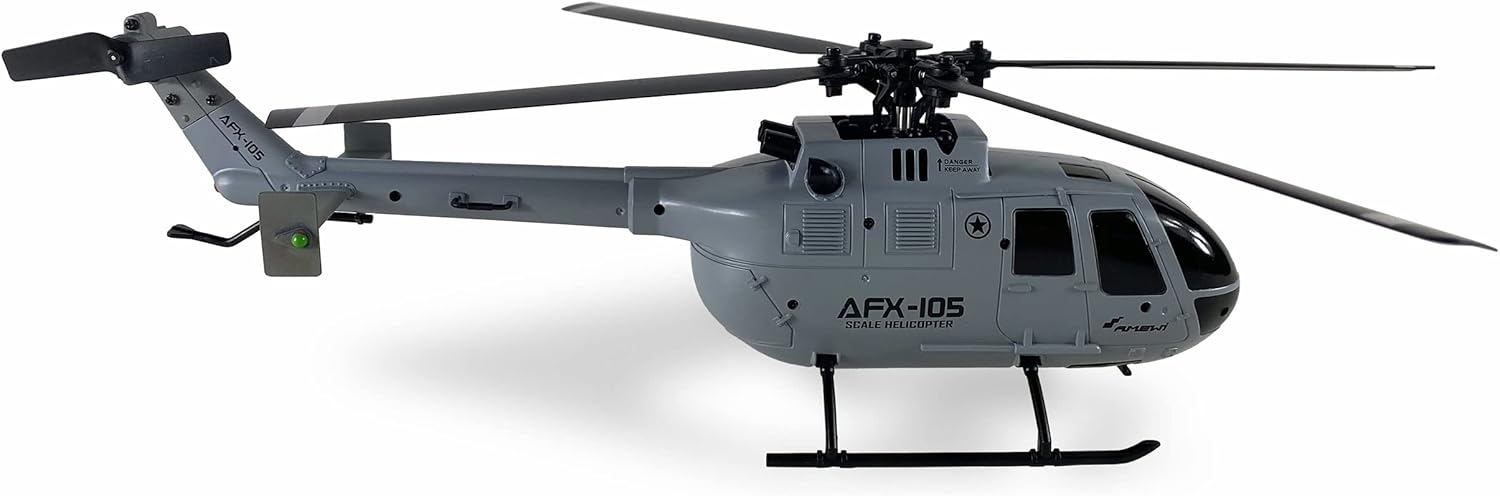 Amewi Elicottero a 4 canali 6G, RTF 2,4 GHz, grigio - immagine 3