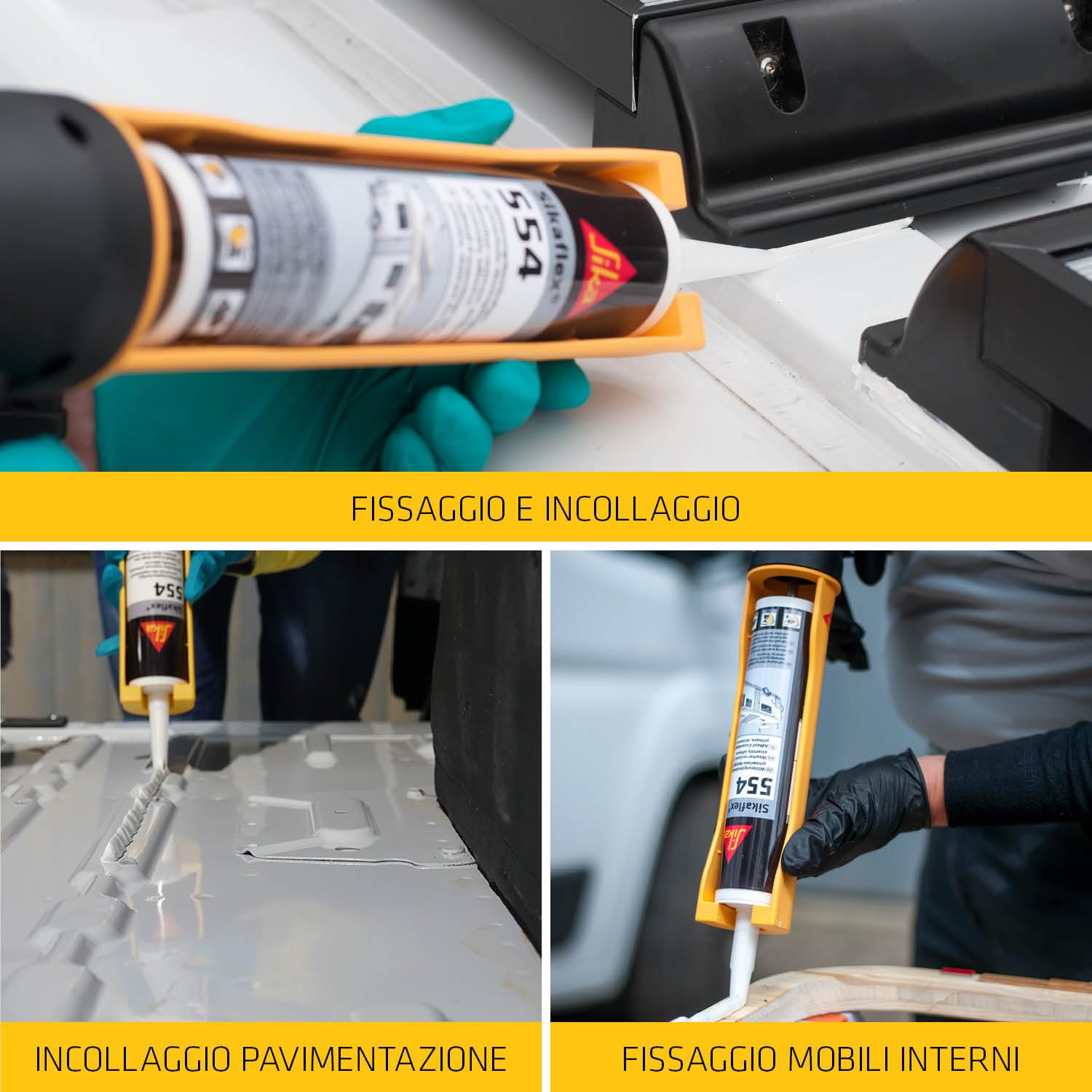 Sika Sikaflex 554 - Adesivo Multiuso Bianco 300ml - immagine 6