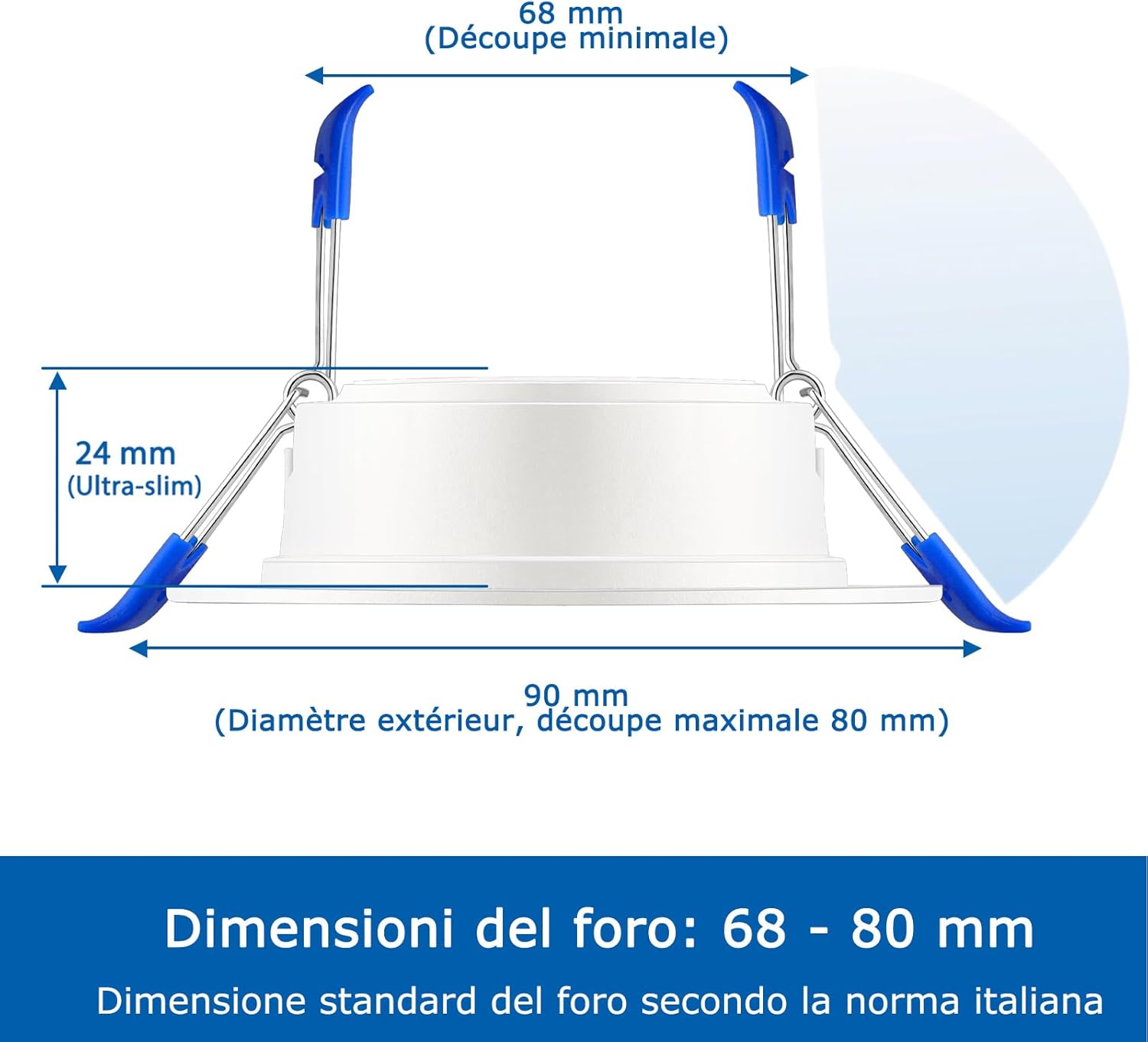 Zizzler 20 Faretti LED Incasso 5W, Luce Calda 3000K - immagine 2