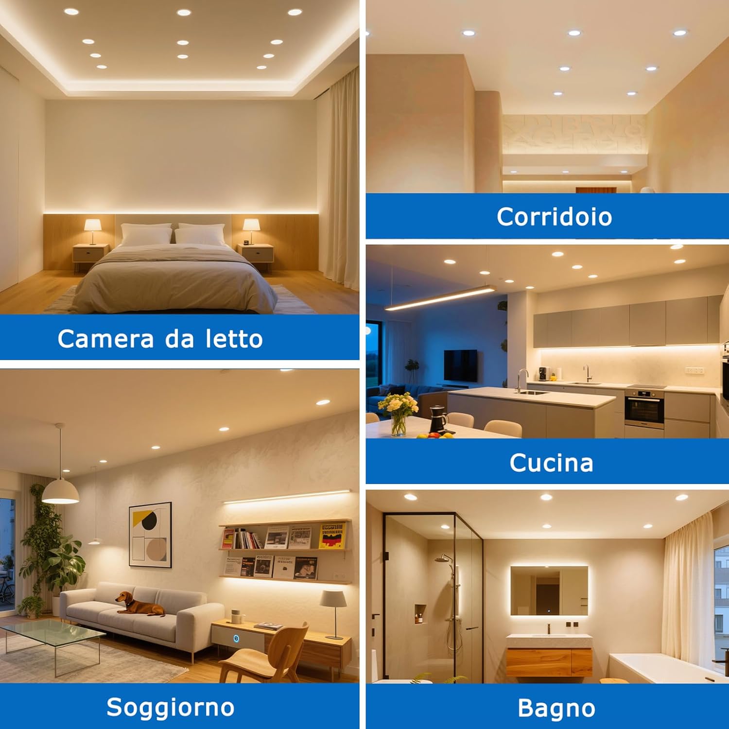 Zizzler 20 Faretti LED Incasso 5W, Luce Calda 3000K - immagine 7