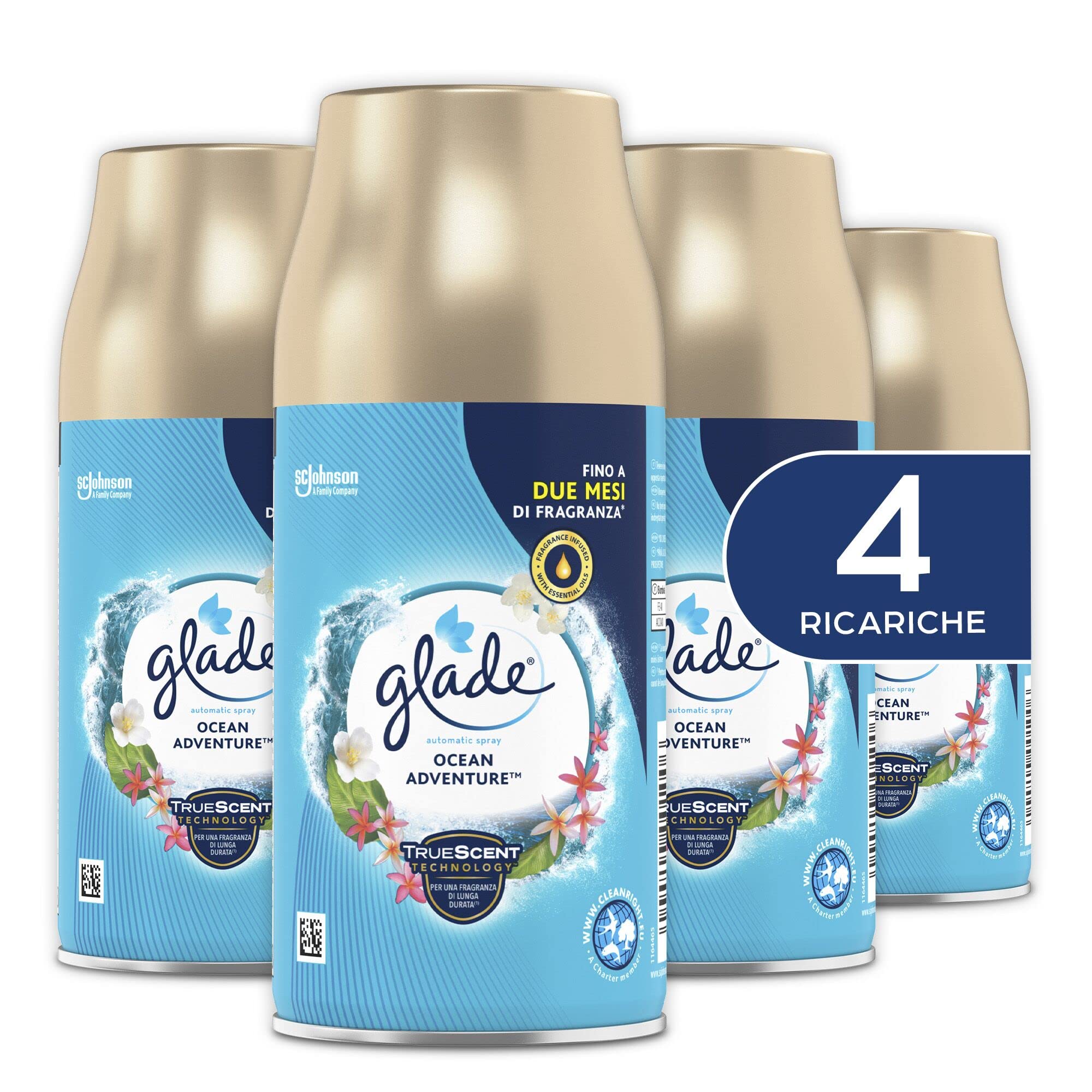 Glade Automatic Spray Ricarica Ocean Adventure - 4x269ml
