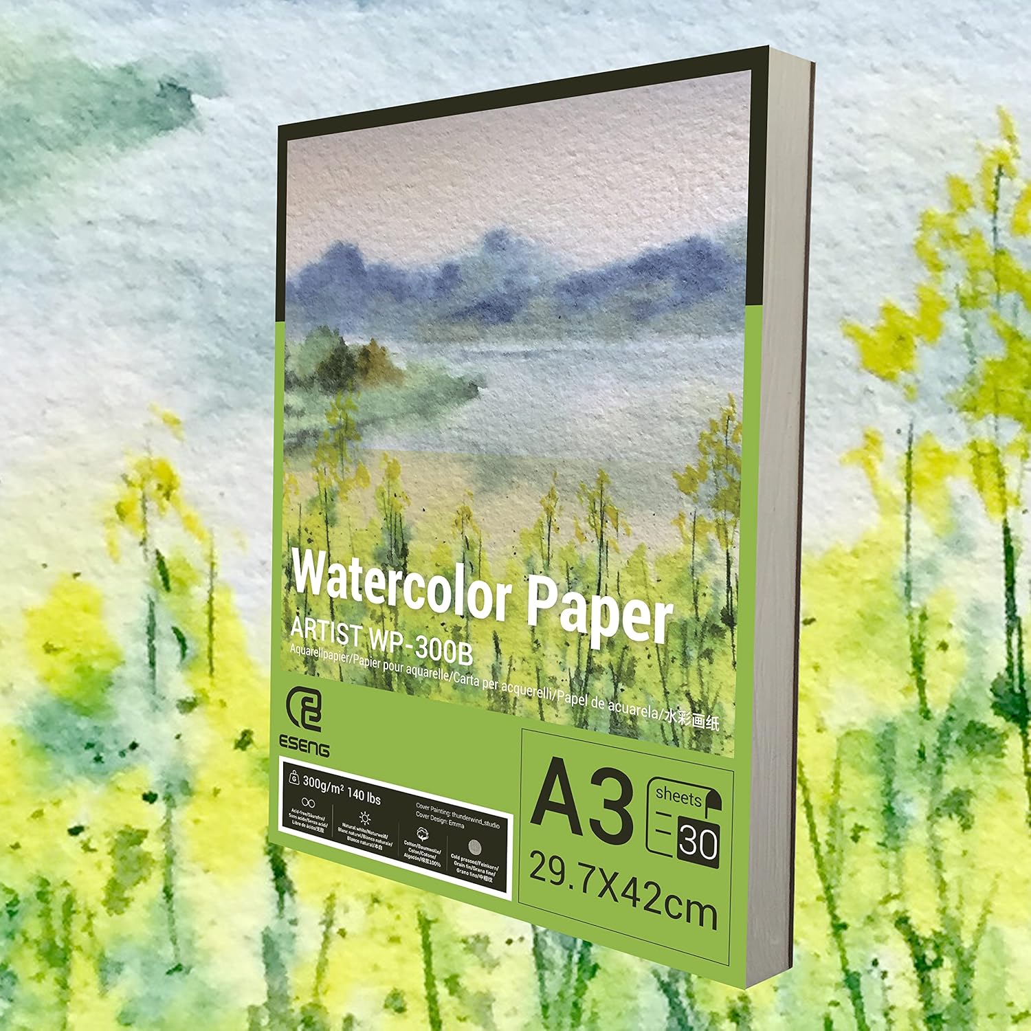 Eseng® Carta Acquerello Premium DIN A3 - 30 Fogli - immagine 1