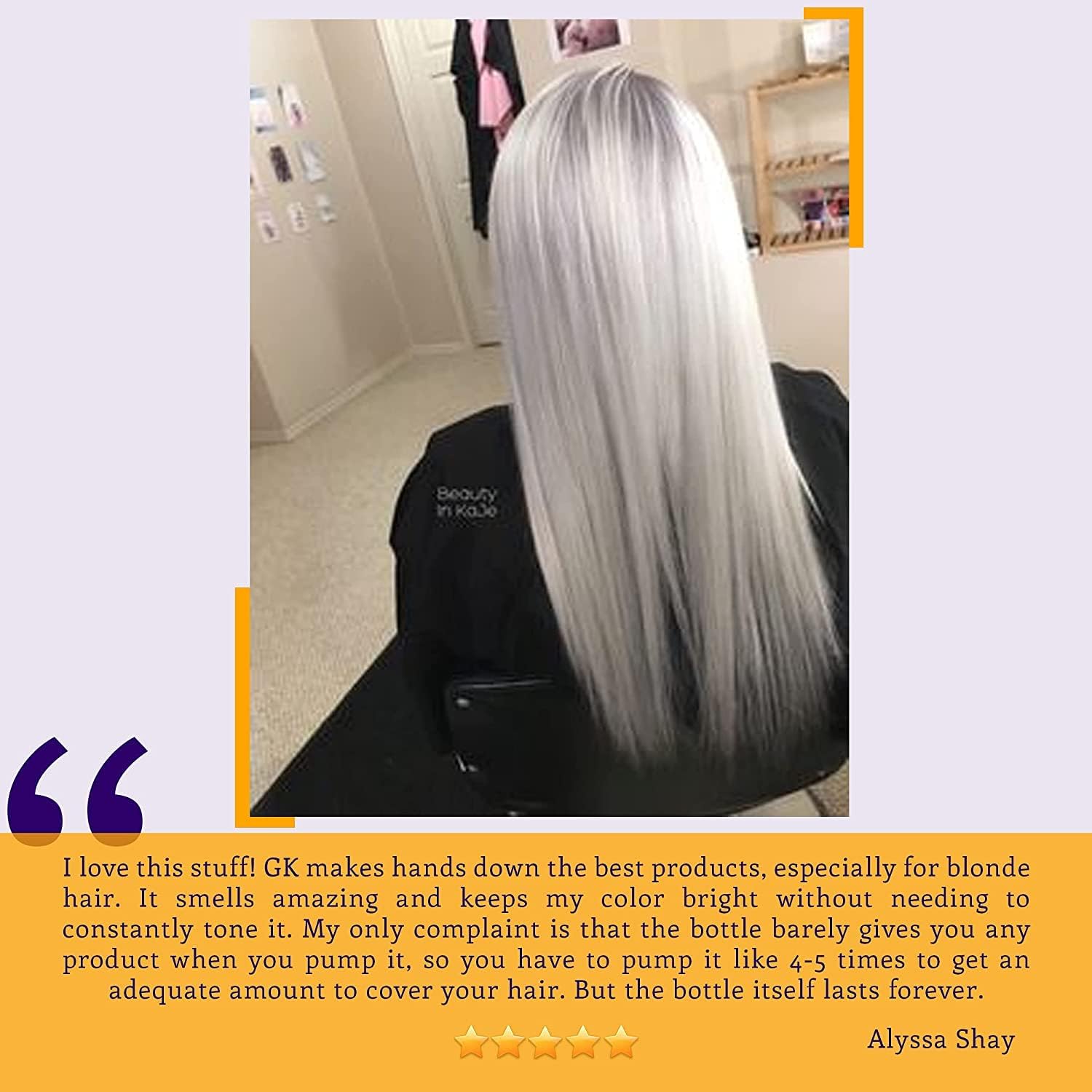 Gk Hair Silver Bombshell Shampoo 710ml - immagine 6