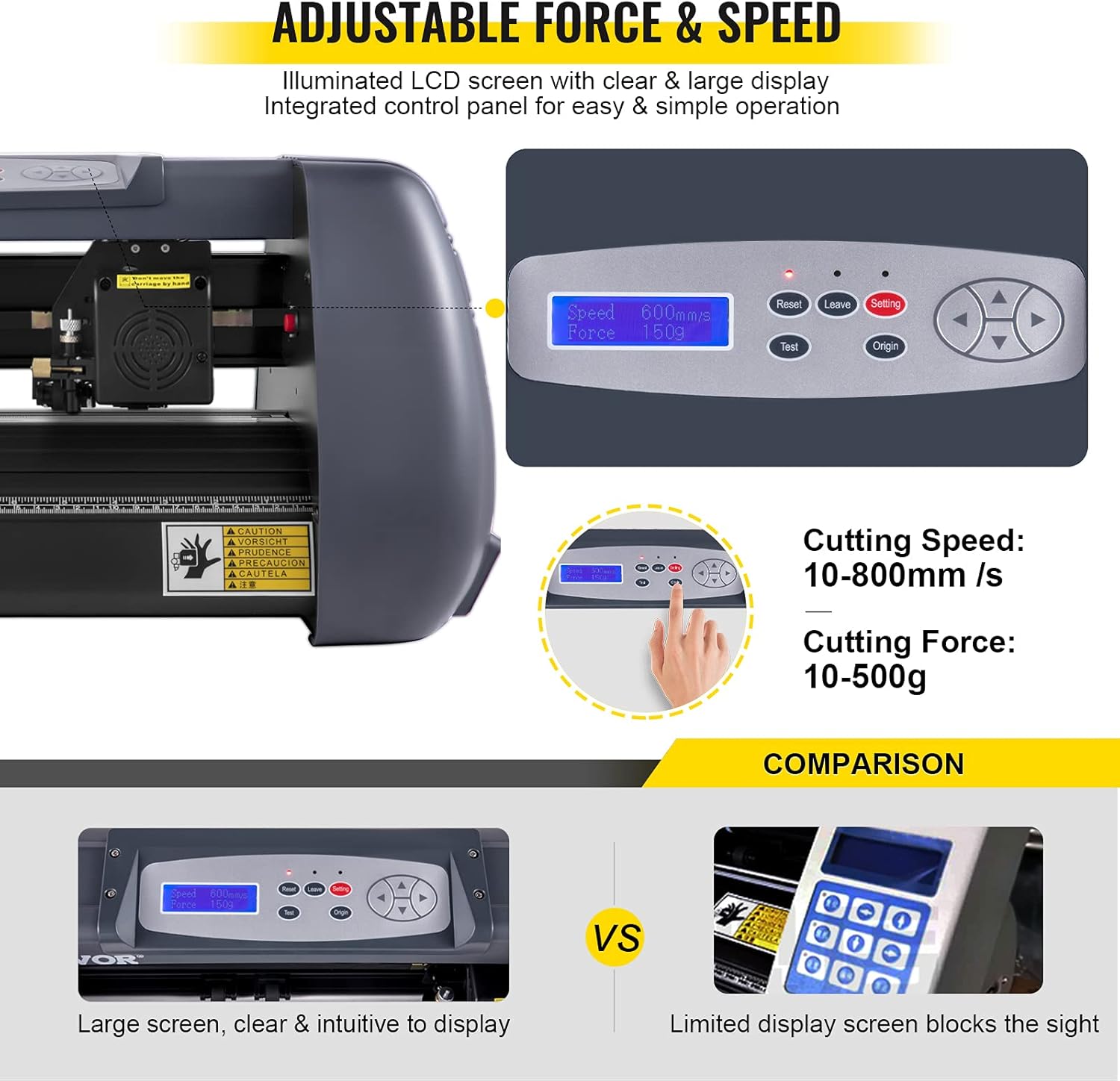 VEVOR Set di Taglio Vinile 375 mm per Stampante - immagine 4