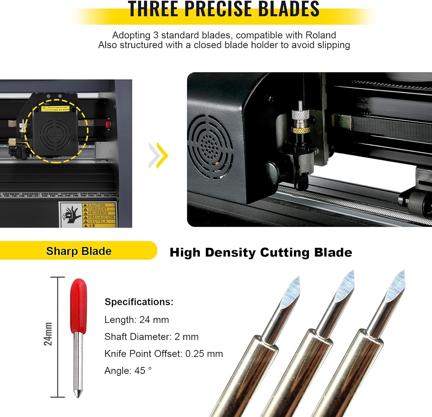 VEVOR Set di Taglio Vinile 375 mm per Stampante - immagine 6