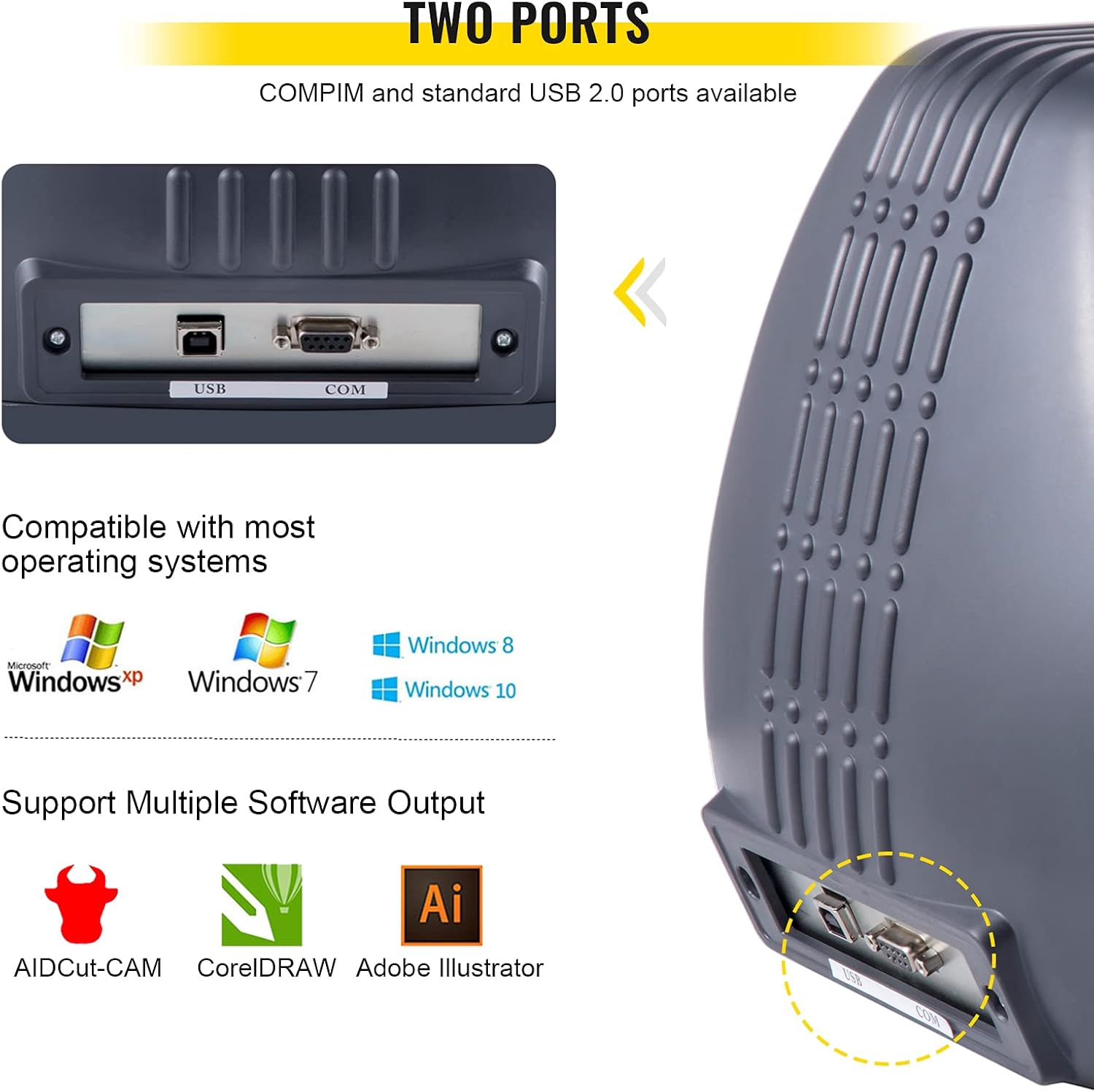 VEVOR Set di Taglio Vinile 375 mm per Stampante - immagine 7