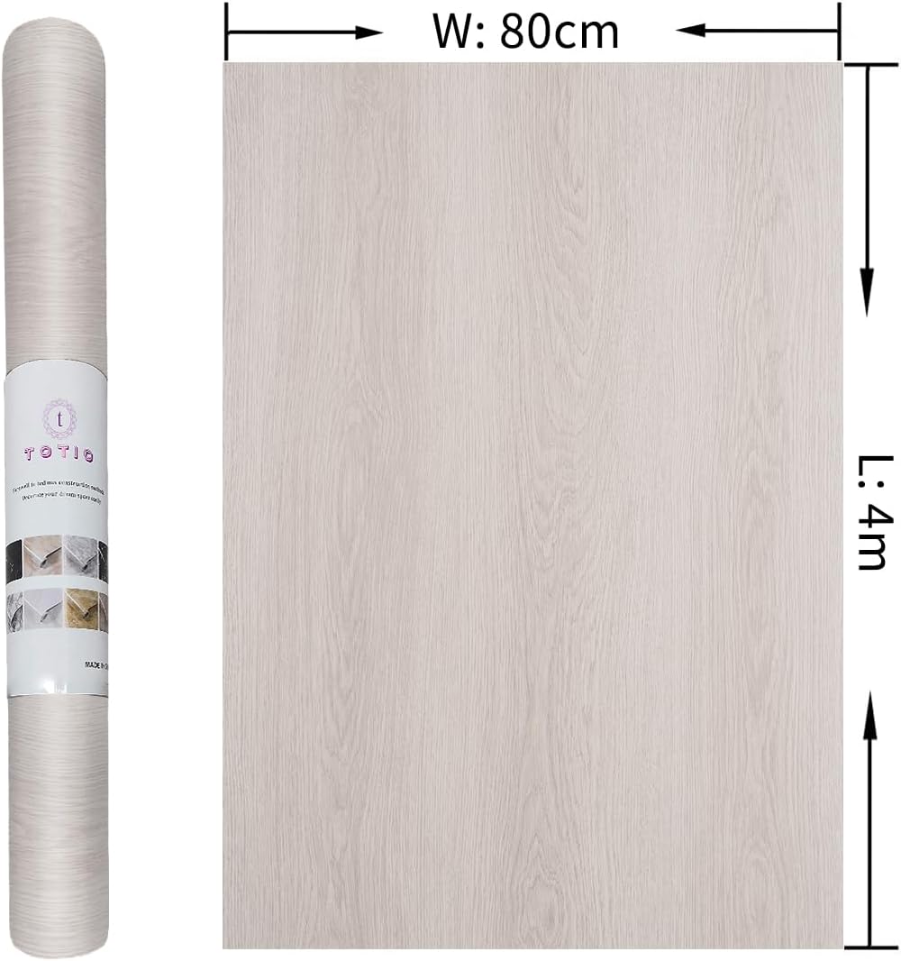 Totio Pellicola Autoadesiva 80cm x 4m, Bianco Caldo - immagine 7