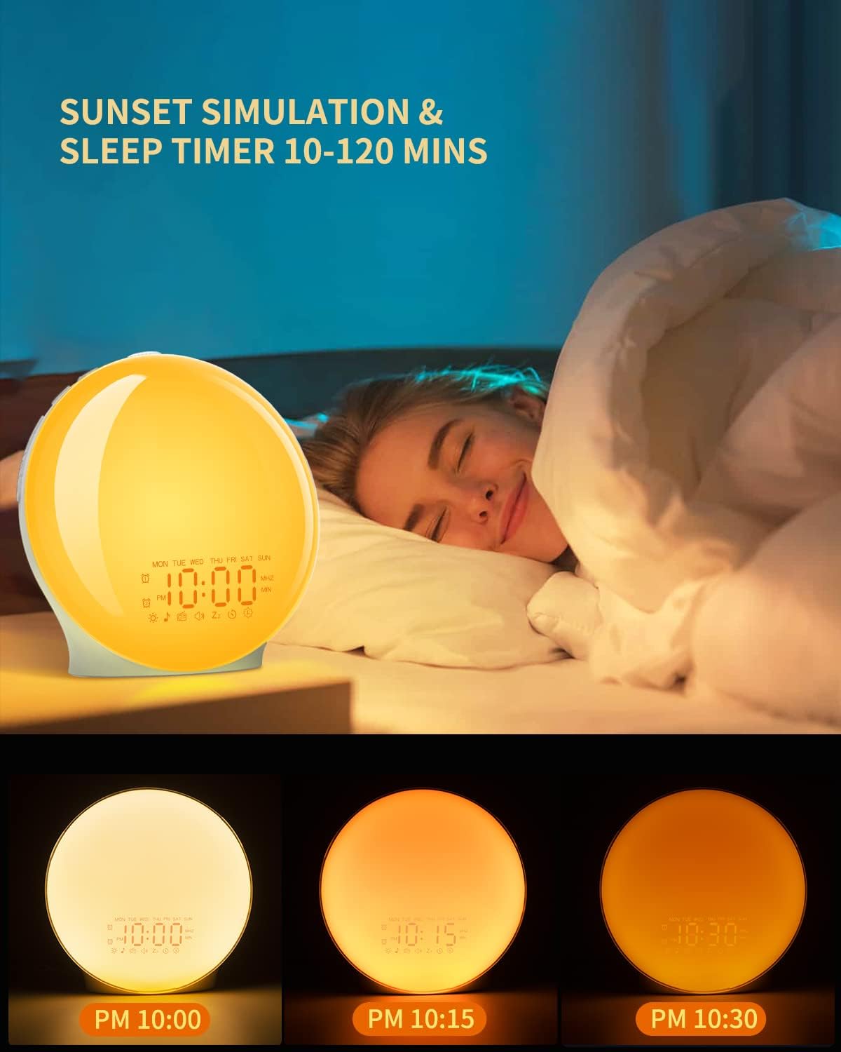 VOGHERB Wake up Light - Luce Sveglia da Comodino - immagine 3