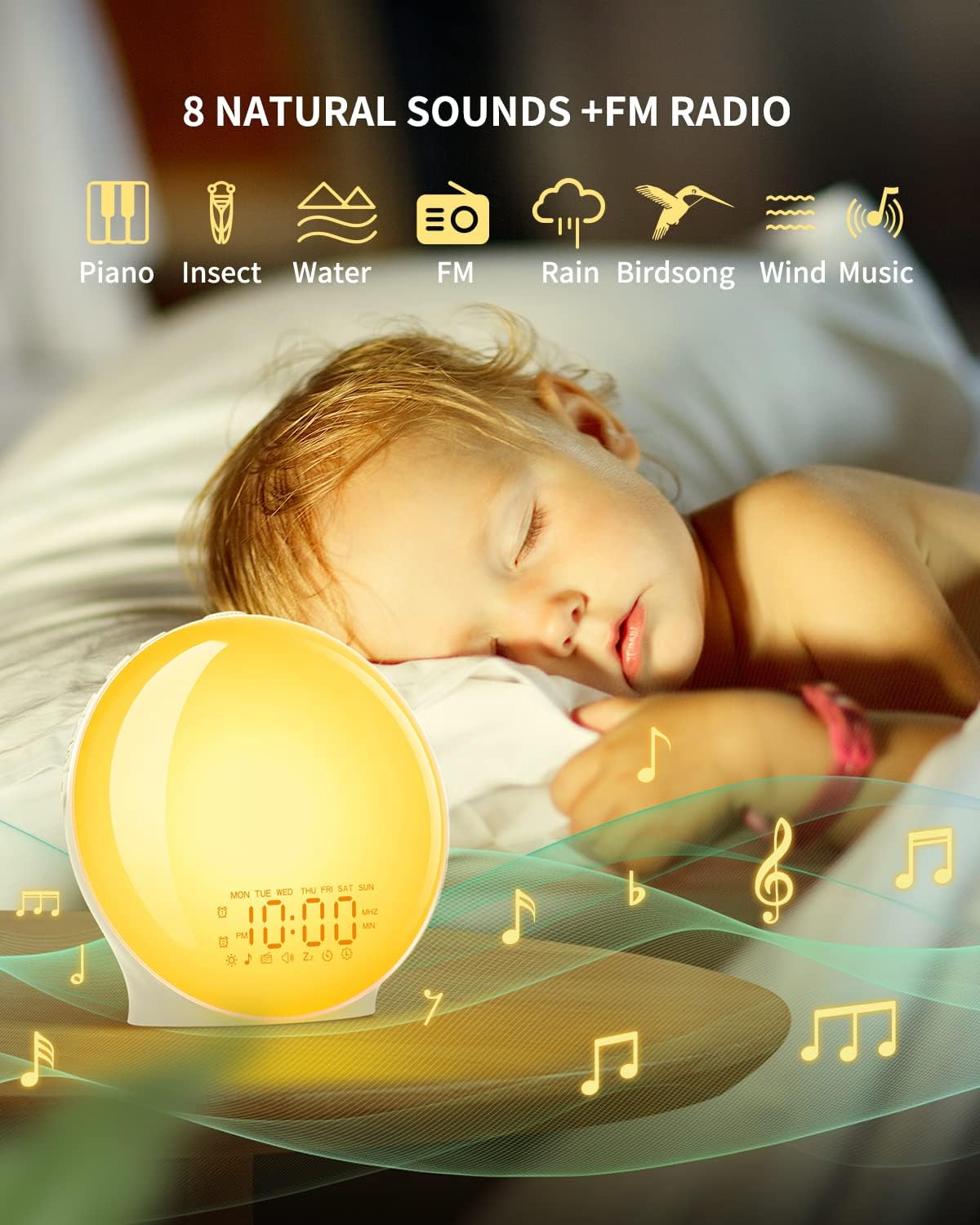 VOGHERB Wake up Light - Luce Sveglia da Comodino - immagine 4