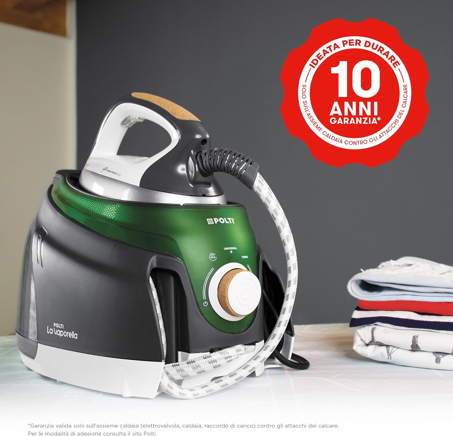 Polti La Vaporella XT90C - Ferro da Stiro con Caldaia, Verde - immagine 4