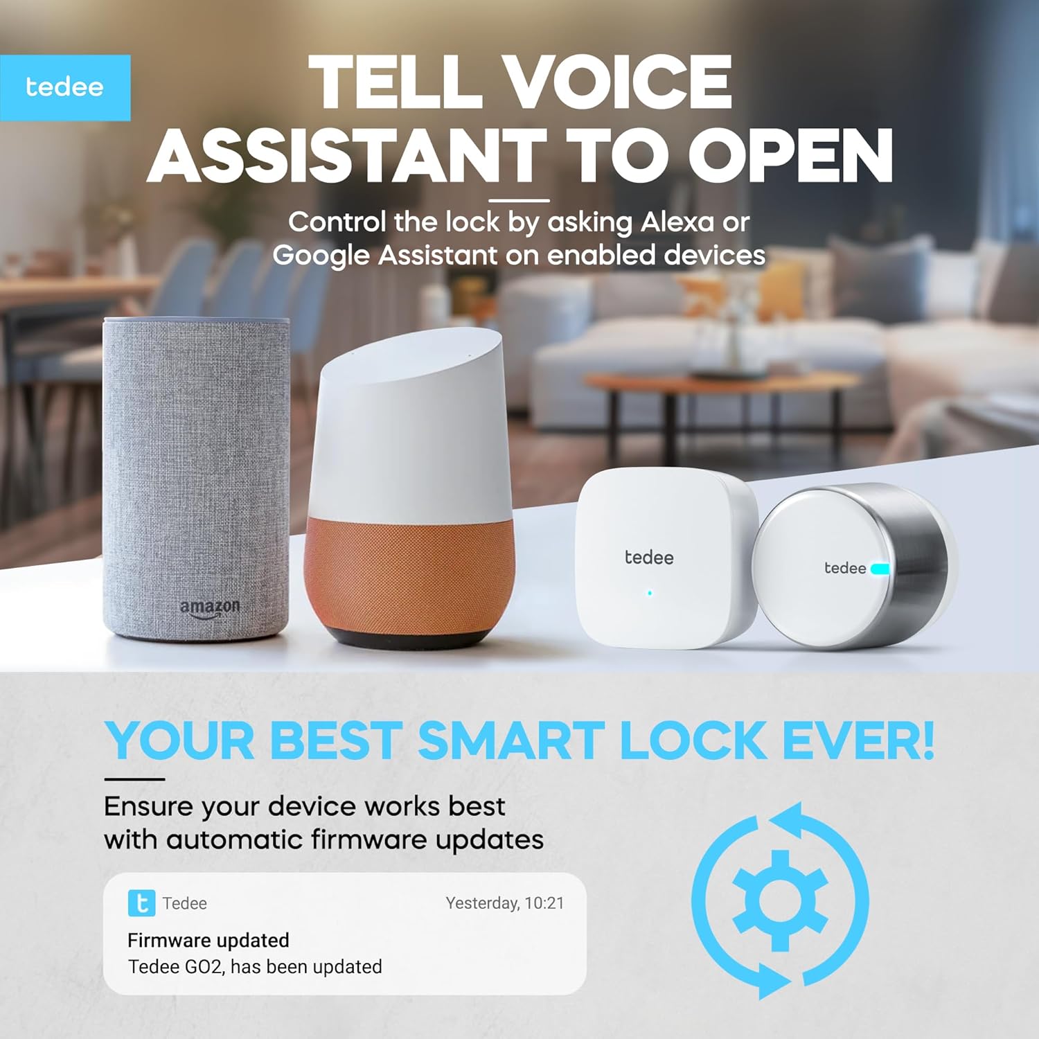 Tedee GO2 Allu Serratura Smart con App WiFi e Bluetooth - immagine 5