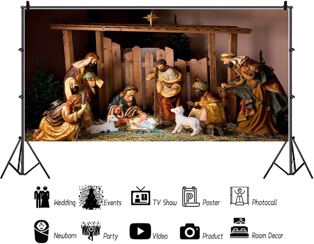 Nascita Gesù Backdrop 6x3m per Fotografia - immagine 2