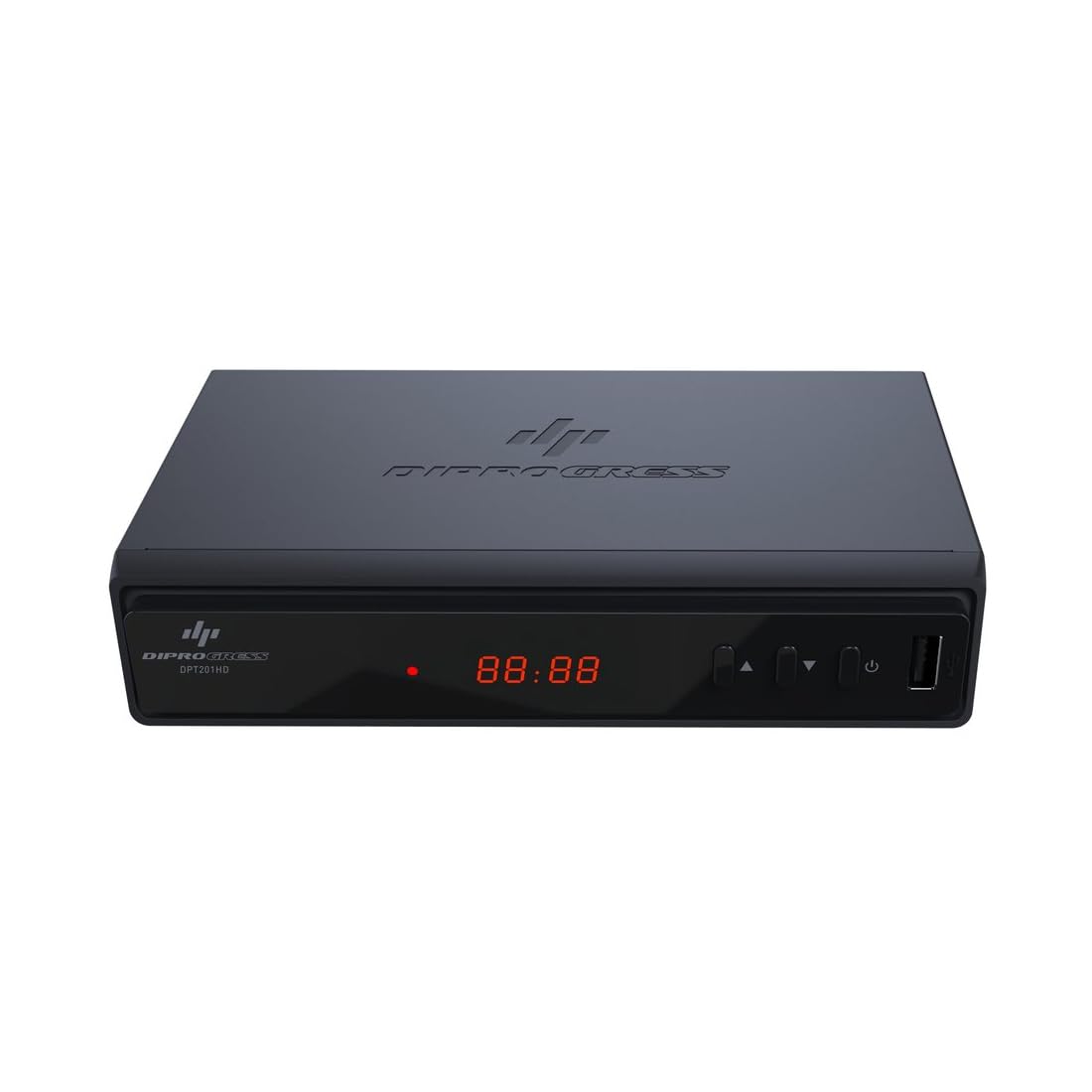 Diprogress dpt201hd decoder digitale terrestre dvb-t2 hevc main 10, nero.