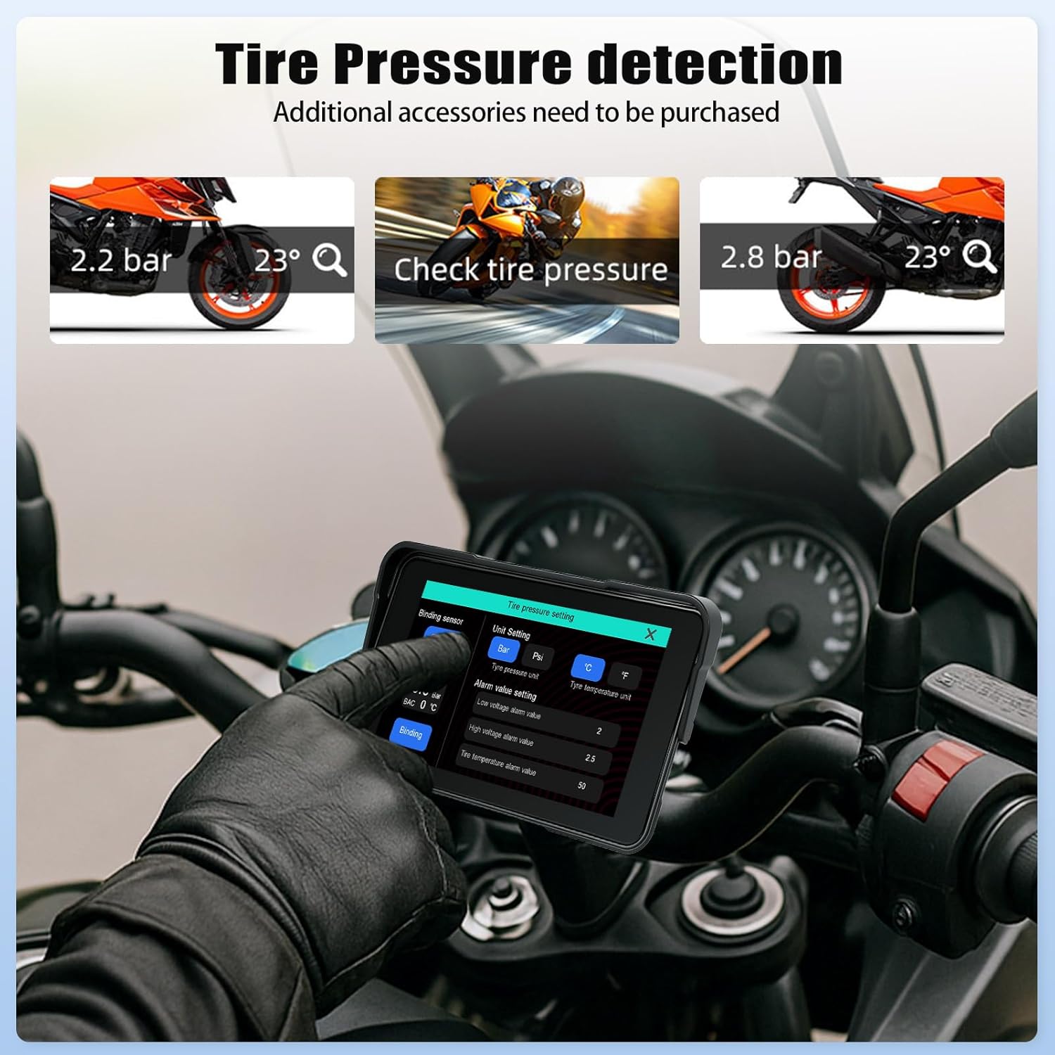 Sixtop CarPlay Moto 5 Pollici Touchscreen IP68 - immagine 6