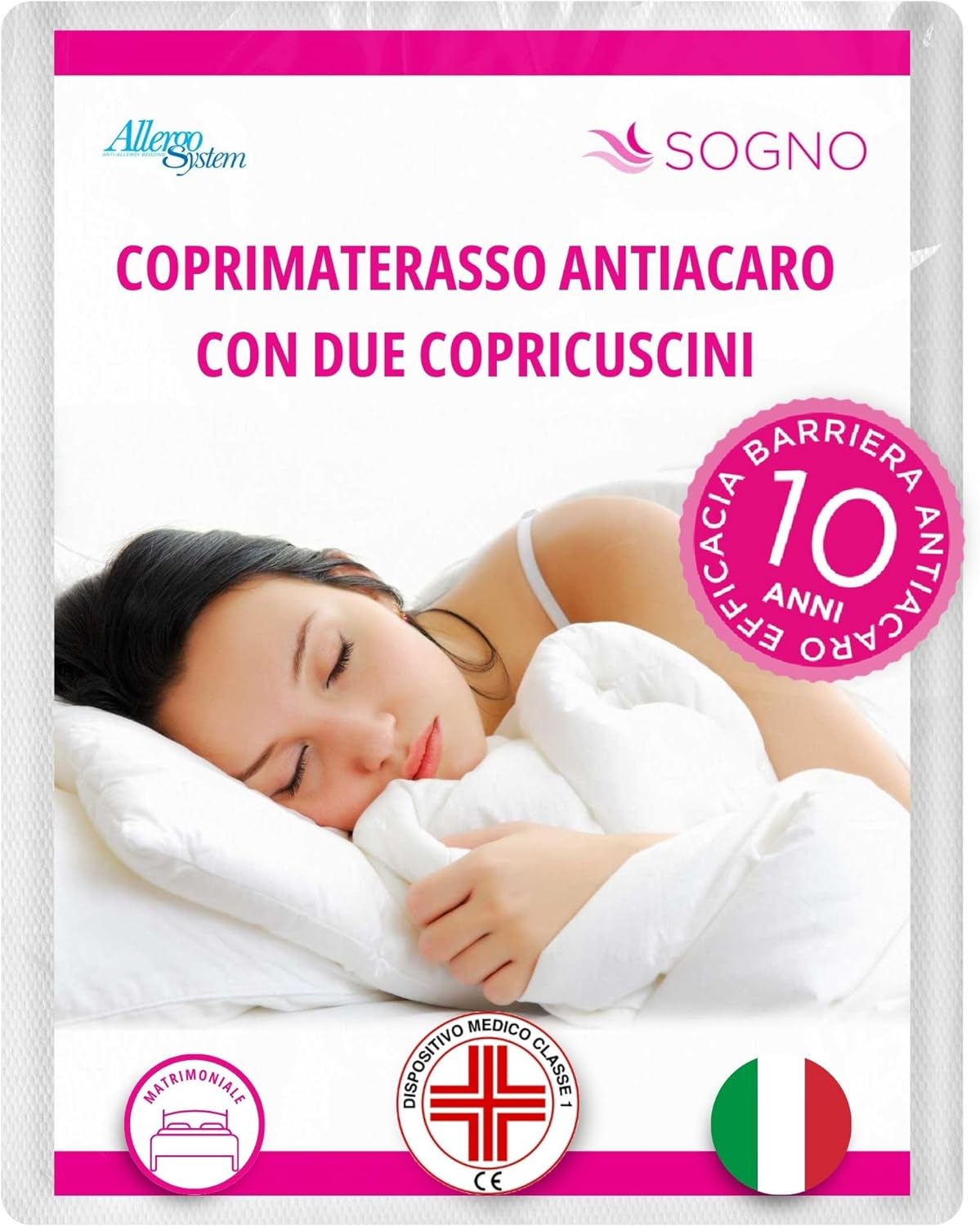Allergosystem Set Coprimaterasso Antiacaro Matrimoniale