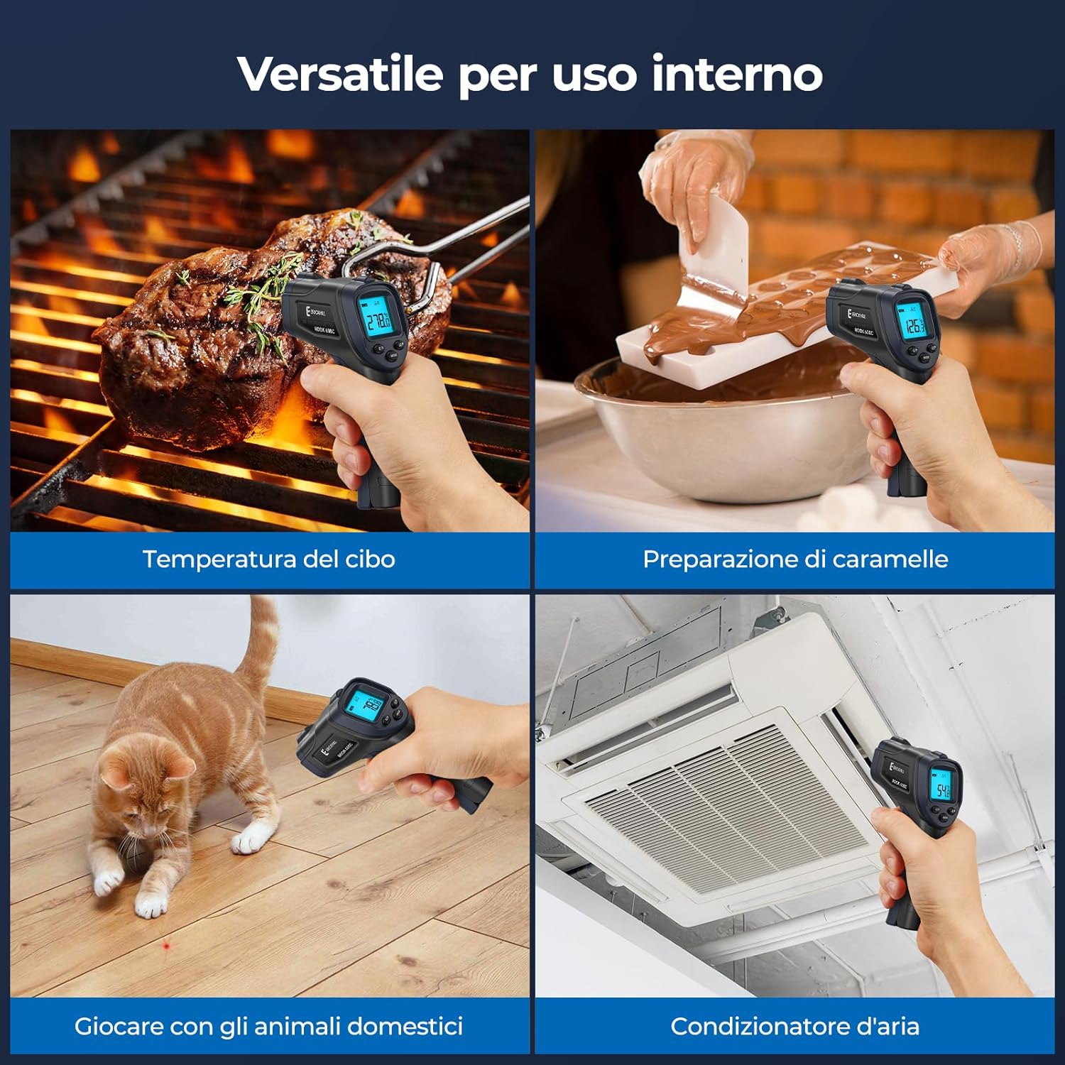 Erickhill 600C Termometro a Infrarossi Laser - immagine 5