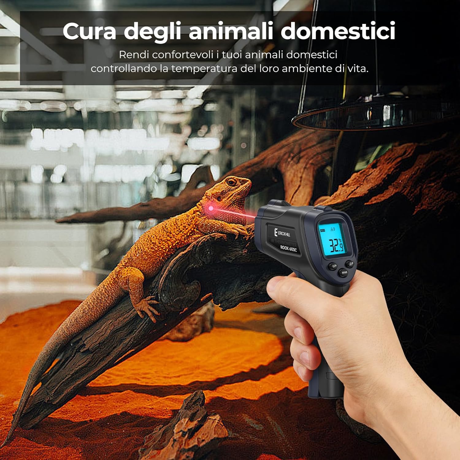 Erickhill 600C Termometro a Infrarossi Laser - immagine 6