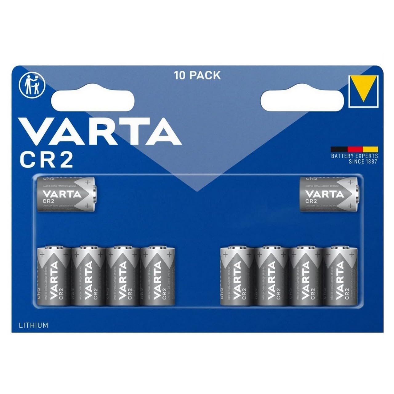 Batterie CR2 3V 900mAh – Confezione Da 6 Con Protezione PTC, Perfette Per Telemetro, Boresighter, Mini55 E Torce (non Ricaricabili)