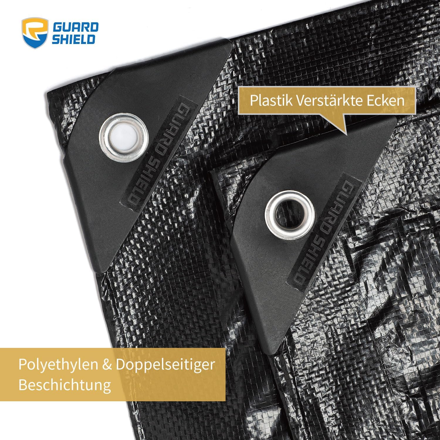 Guard Shield Telone di Copertura Impermeabile 4x6m, Nero - immagine 2