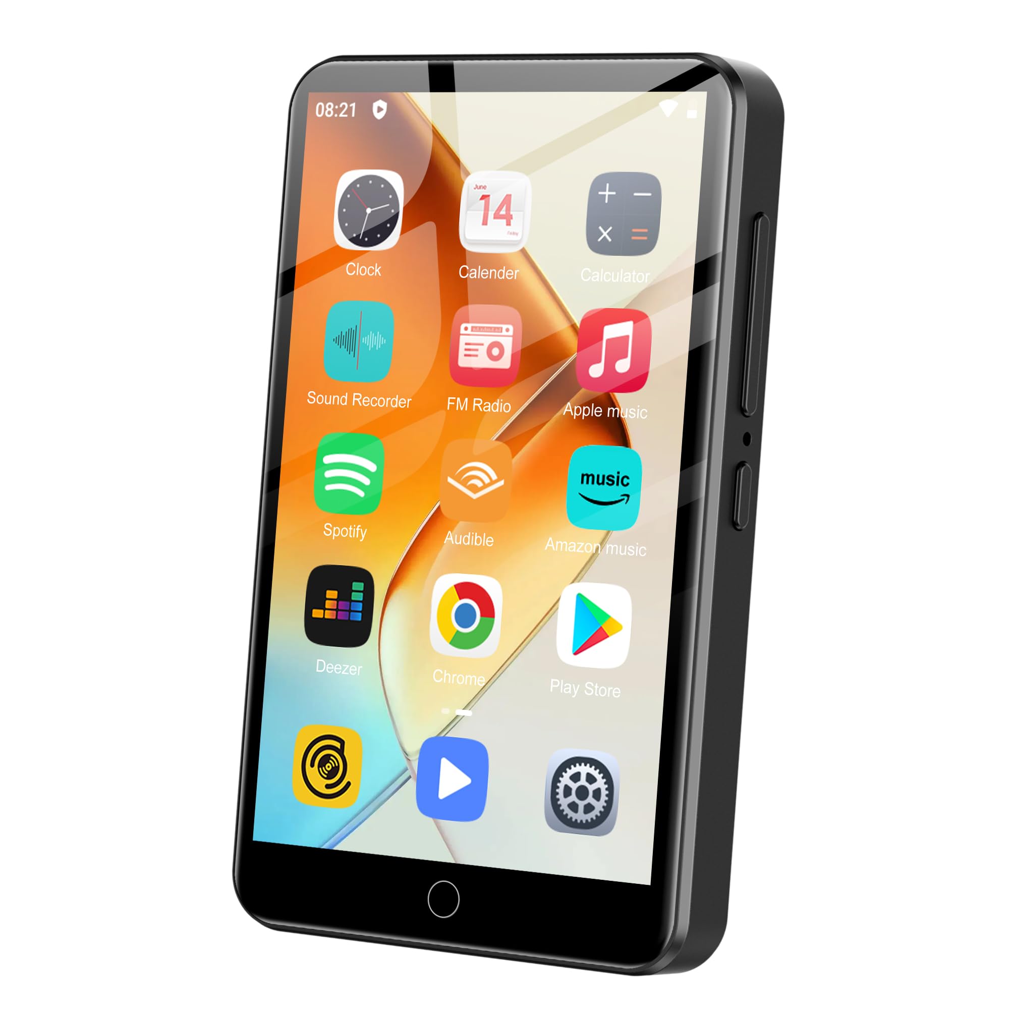 Zaqe Lettore MP3 80GB con Bluetooth e WiFi, Nero