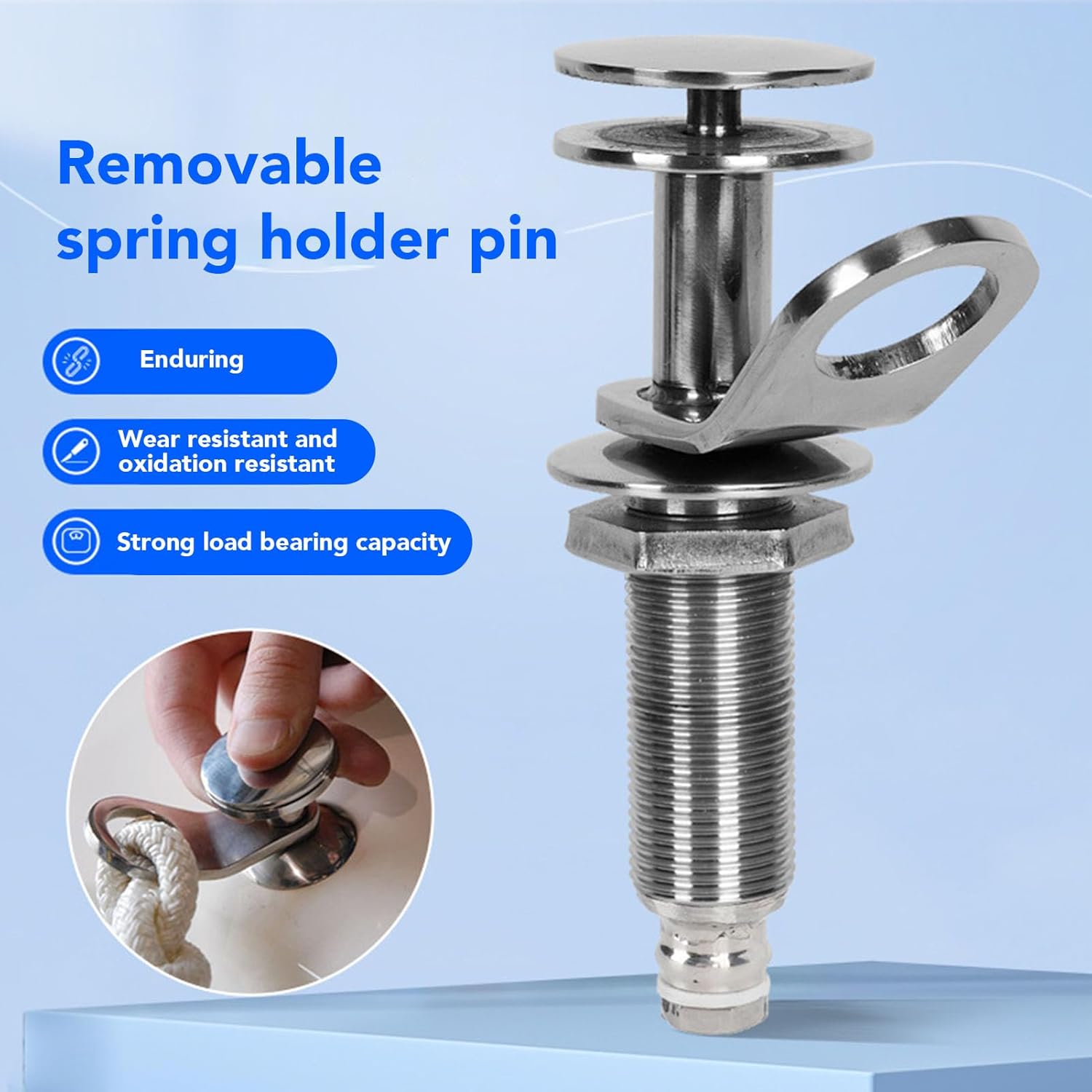 Supporto Parafango Barca a Sgancio Rapido Inox - immagine 2