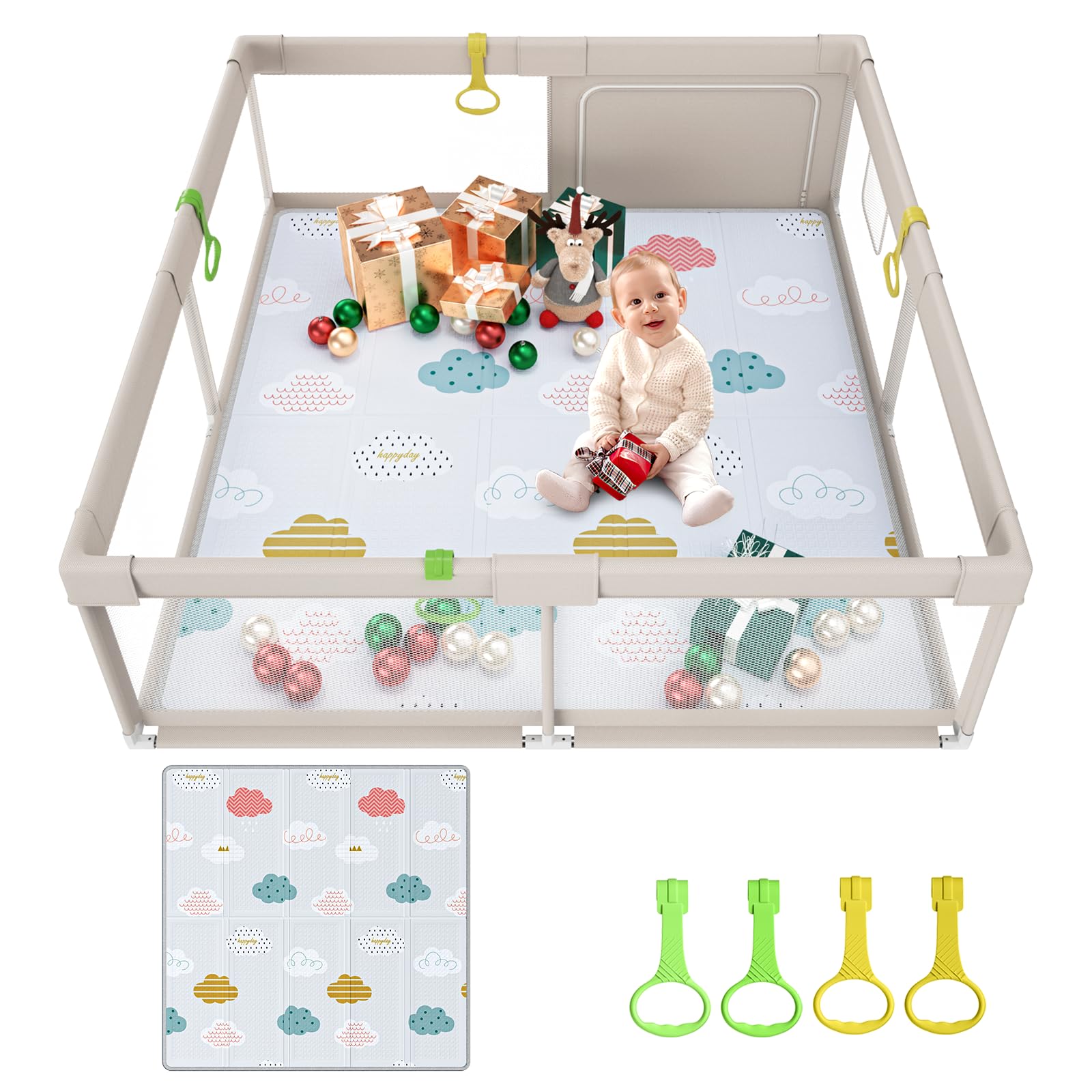Uanlauo Box per Bambini XXL 150x150cm