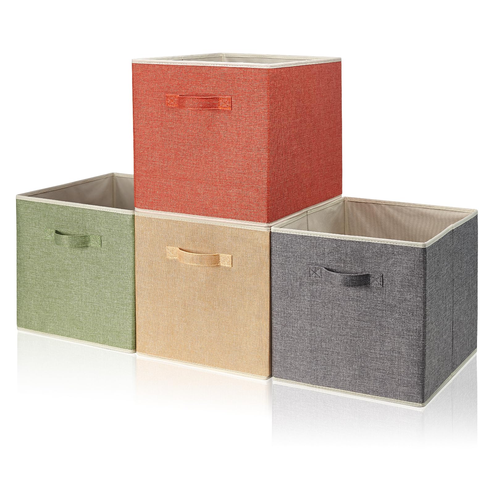 BrillantJo - Set 4 Contenitori Portaoggetti per Cubi