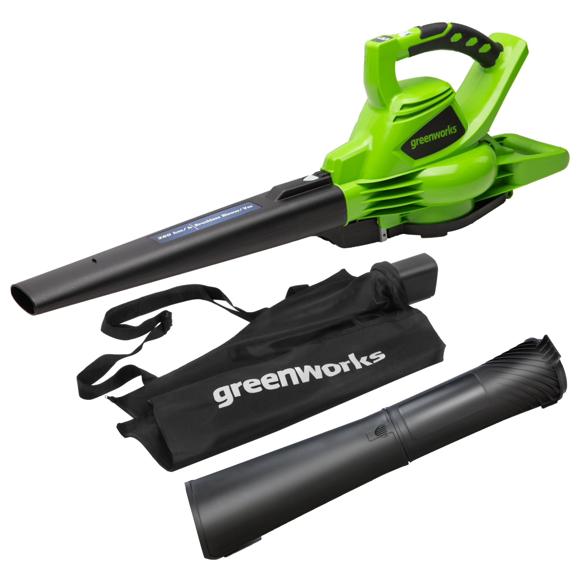 Greenworks 40V Aspiratore Soffiatore a Batteria GD40BV