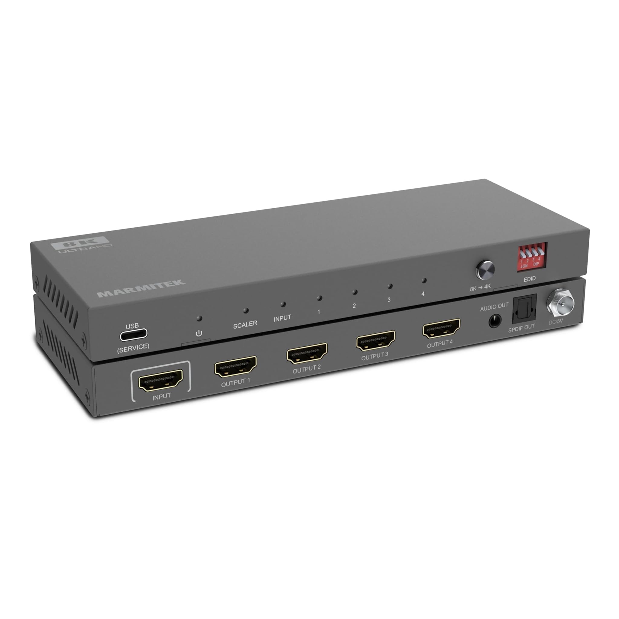 Marmitek Split 814 Pro - Splitter HDMI 8K 1 Ingresso 4 Uscite