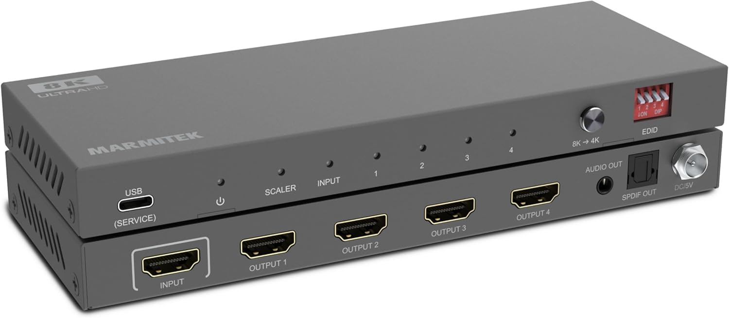 Marmitek Split 814 Pro - Splitter HDMI 8K 1 Ingresso 4 Uscite - immagine 1