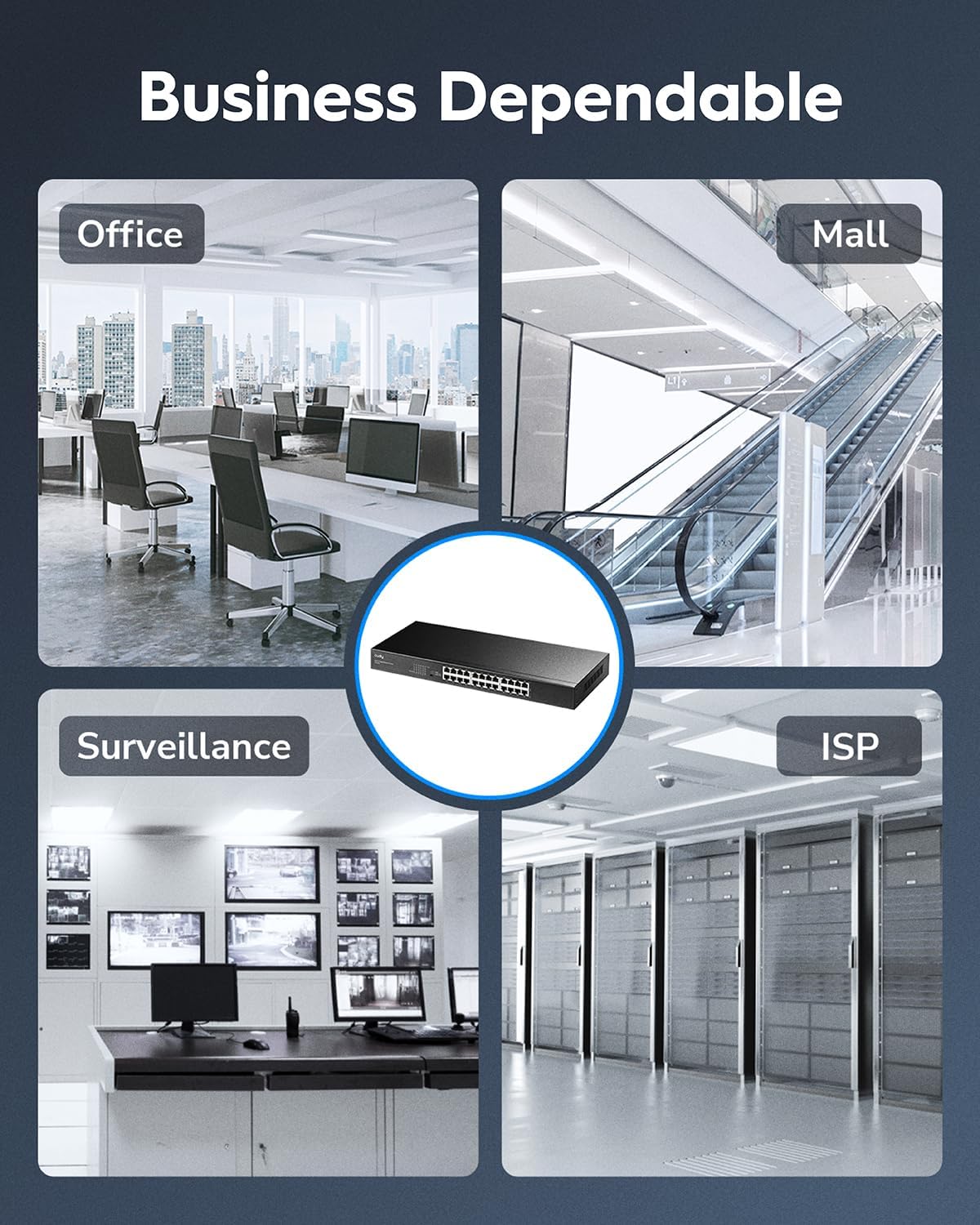 Cudy GS1024E Switch Gigabit Smart Managed 24 Porte - immagine 6